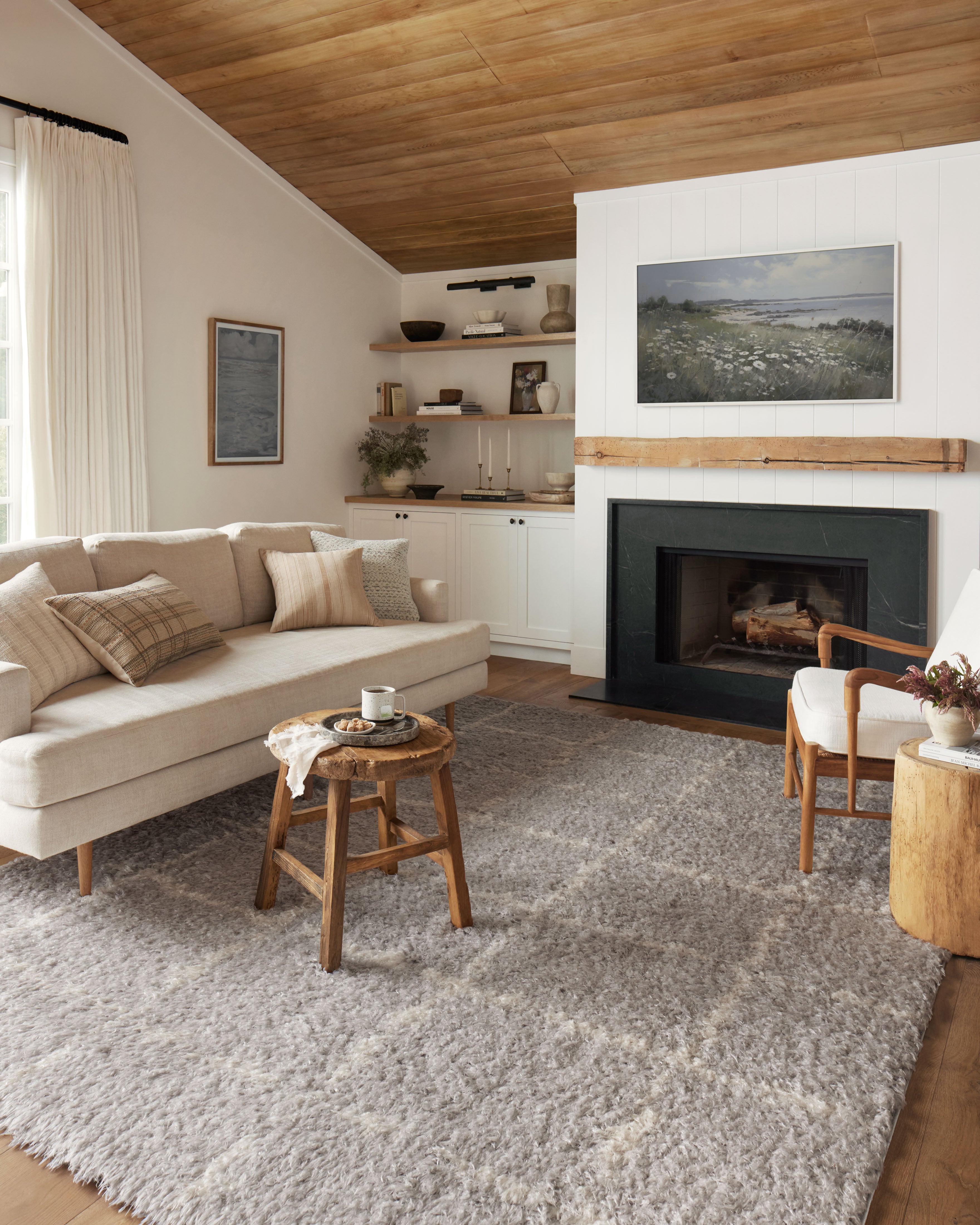 Angela Rose x Loloi Amira Silver / Ivory Rug 0-RUGS-patterned Loloi