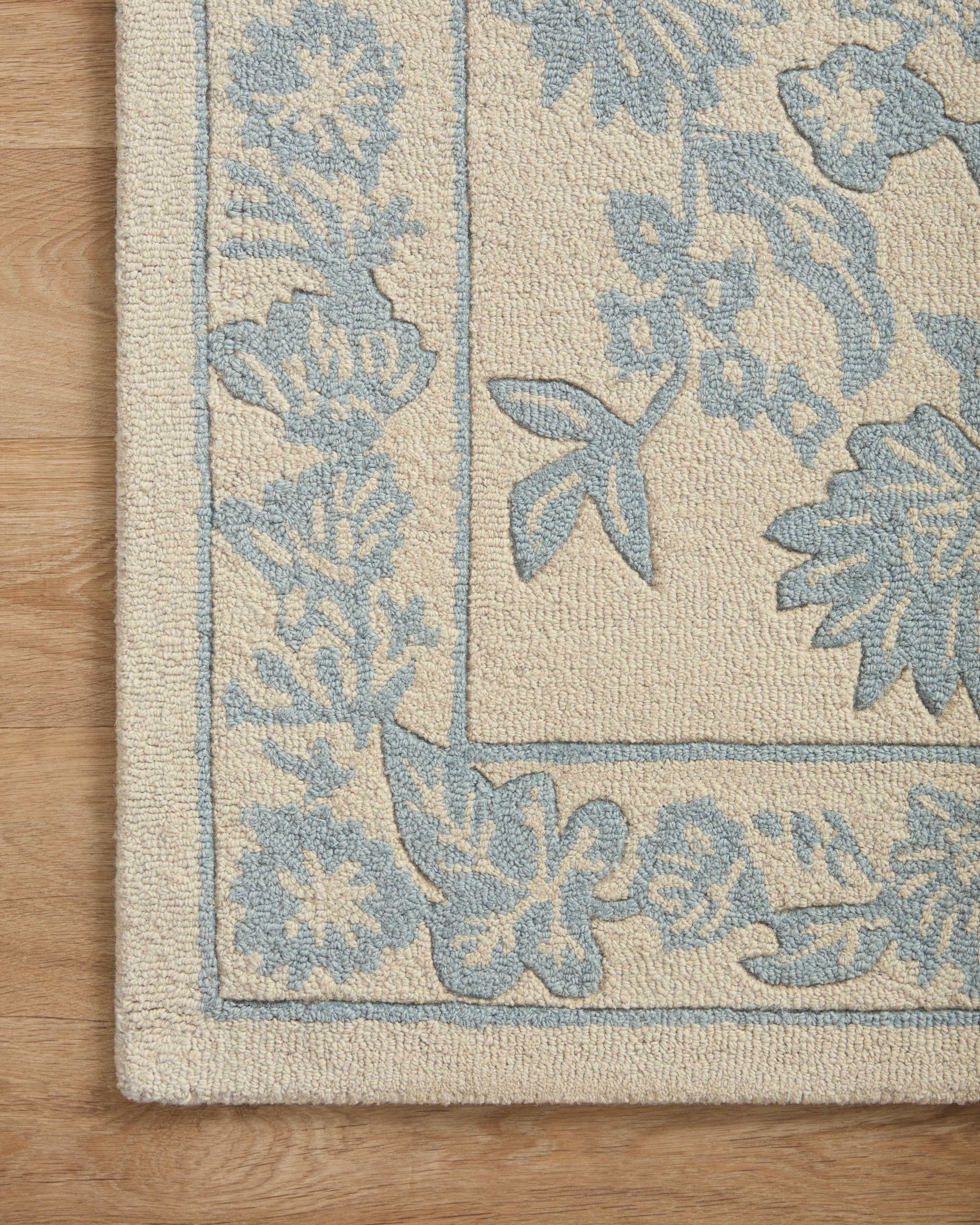 Rifle Paper Co. x Loloi Arboretum Periwinkle Rug 1-RUGS-wool rugs Loloi