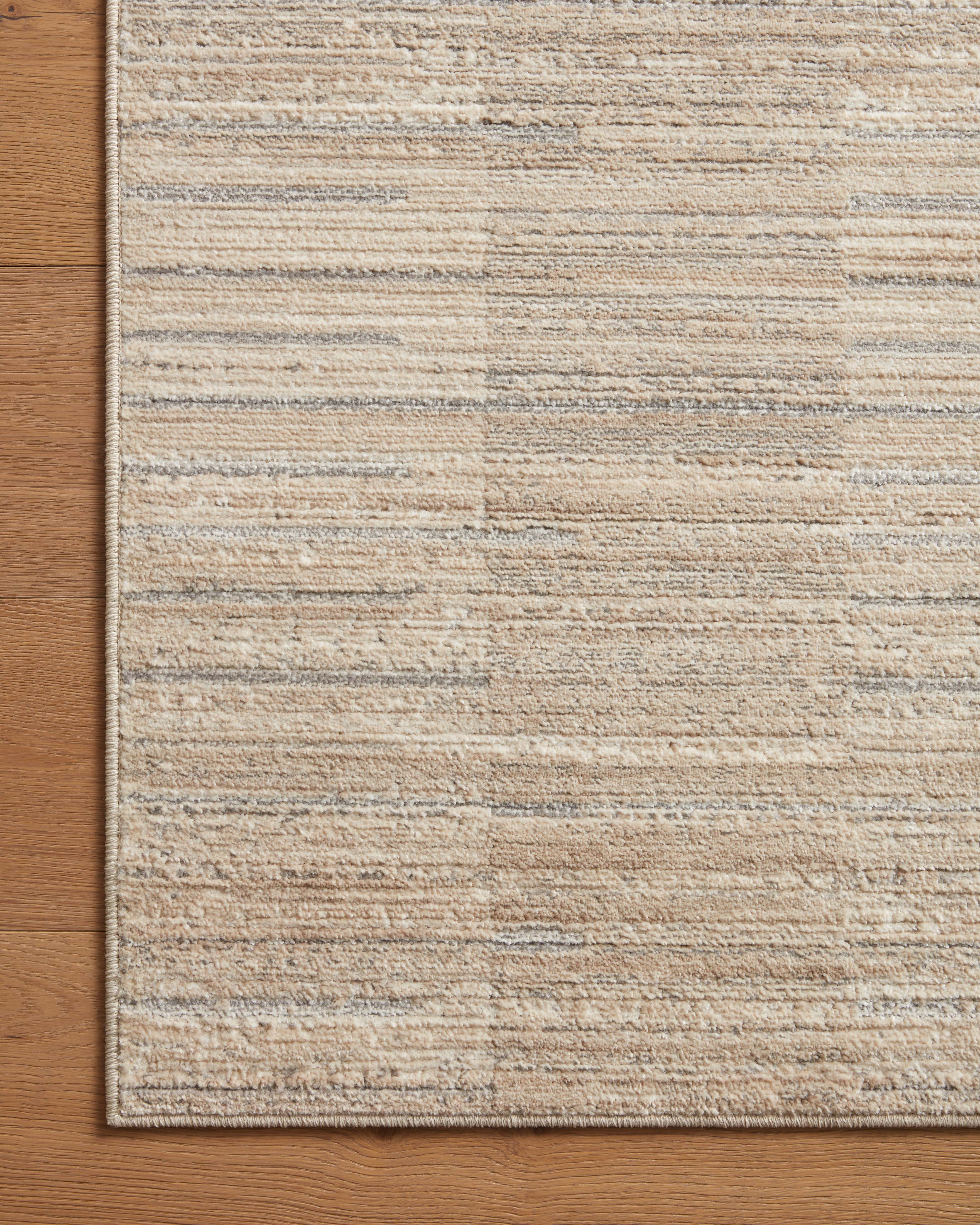 Loloi Arden Natural / Pebble Rug 0-RUGS-patterned Loloi