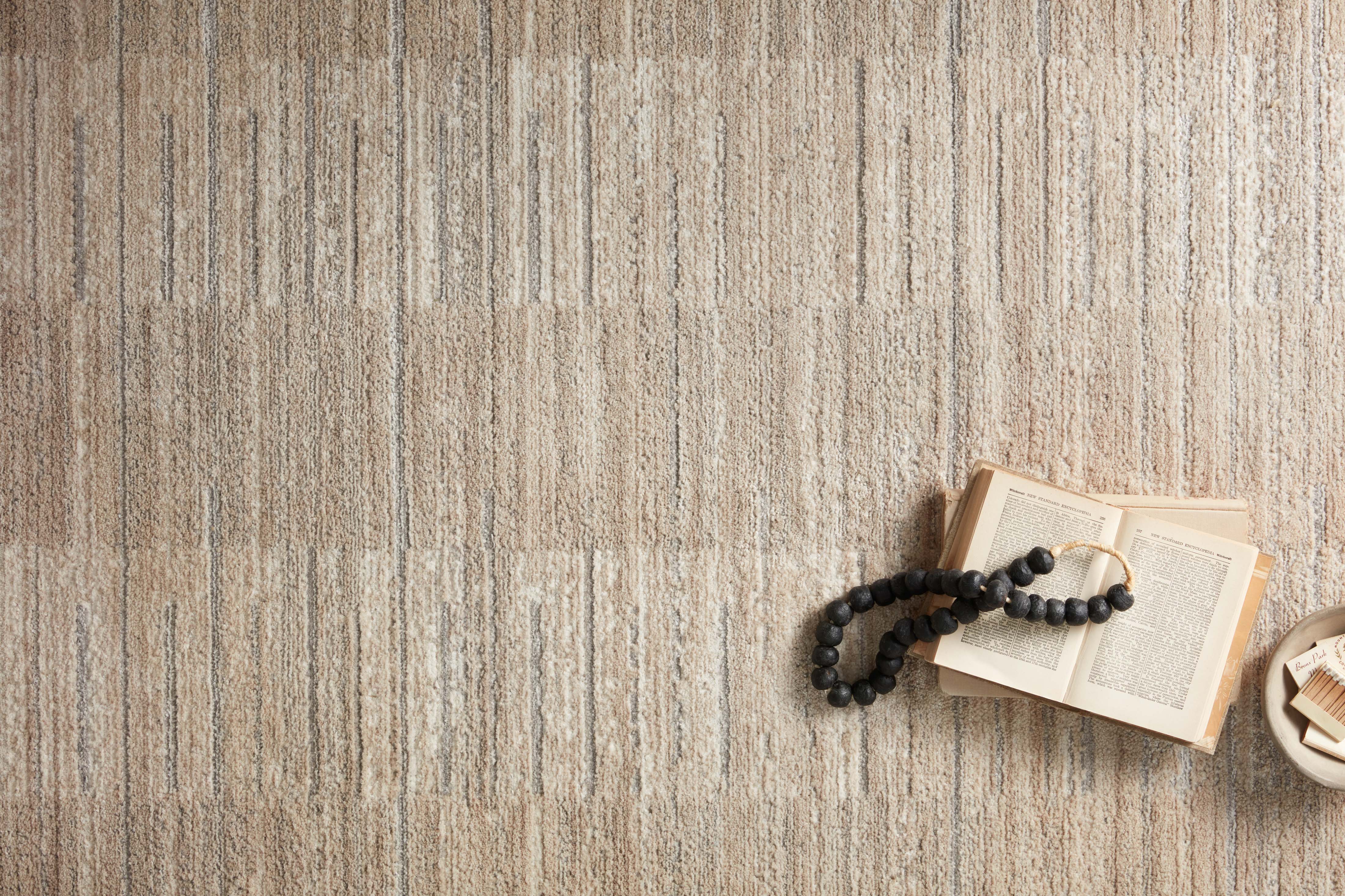 Loloi Arden Natural / Pebble Rug 0-RUGS-patterned Loloi