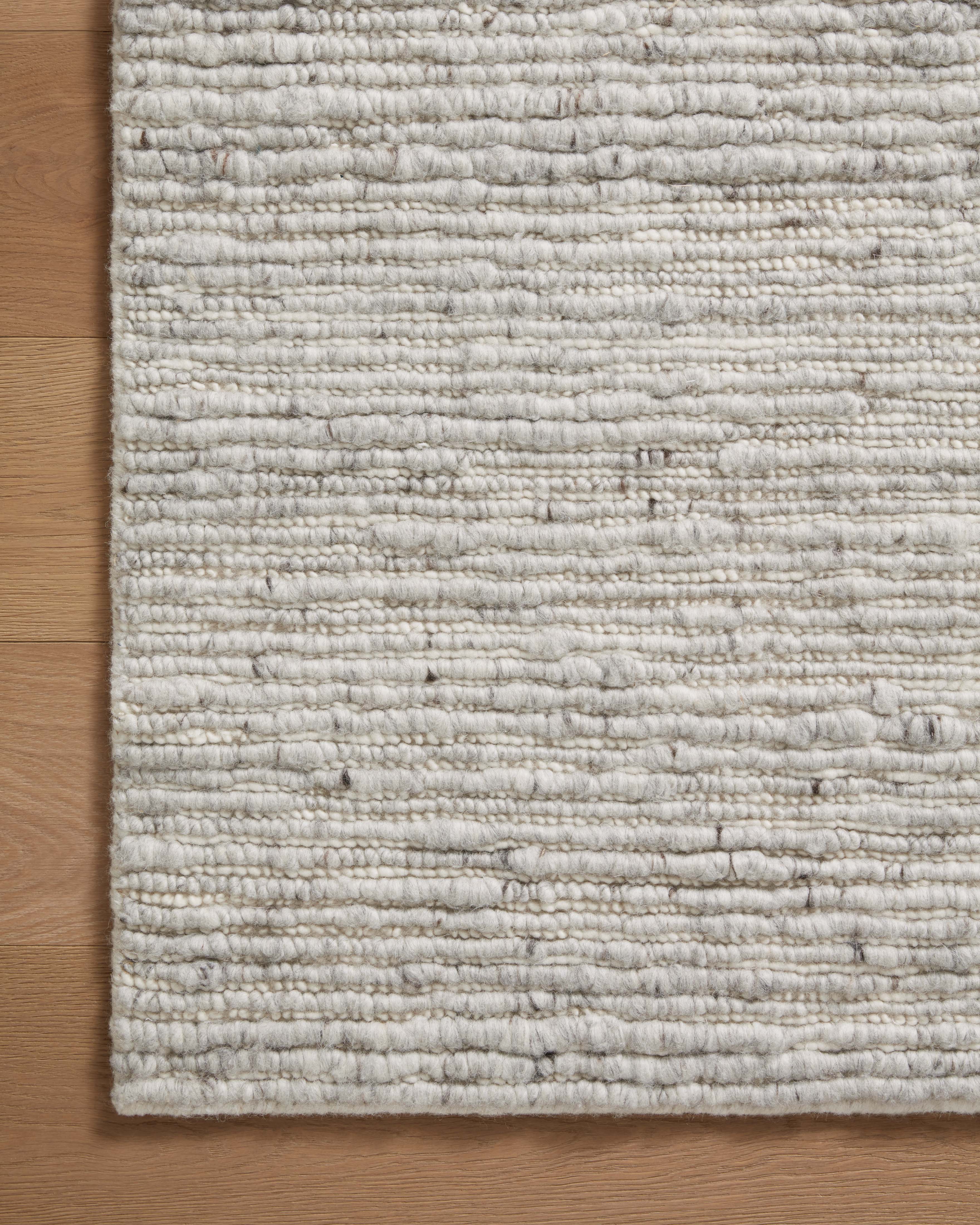 Magnolia Home by Joanna Gaines x Loloi Ava Grey / Ivory Rug 0-RUGS - wool Loloi