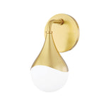 Ariana Vanity Wall Sconce sconce Hudson Valley Lighting 4.75"W x 9.5"H Aged Brass