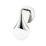 Ariana Vanity Wall Sconce sconce Hudson Valley Lighting 4.75"W x 9.5"H Polished Nickel