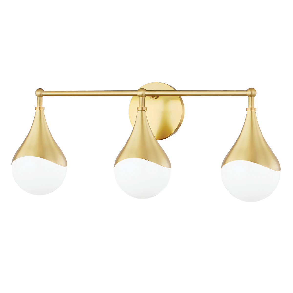 Ariana Vanity Wall Sconce sconce Hudson Valley Lighting 22.5"W x 9.5"H Aged Brass