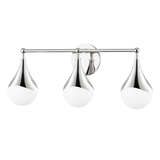 Ariana Vanity Wall Sconce sconce Hudson Valley Lighting 22.5"W x 9.5"H Polished Nickel