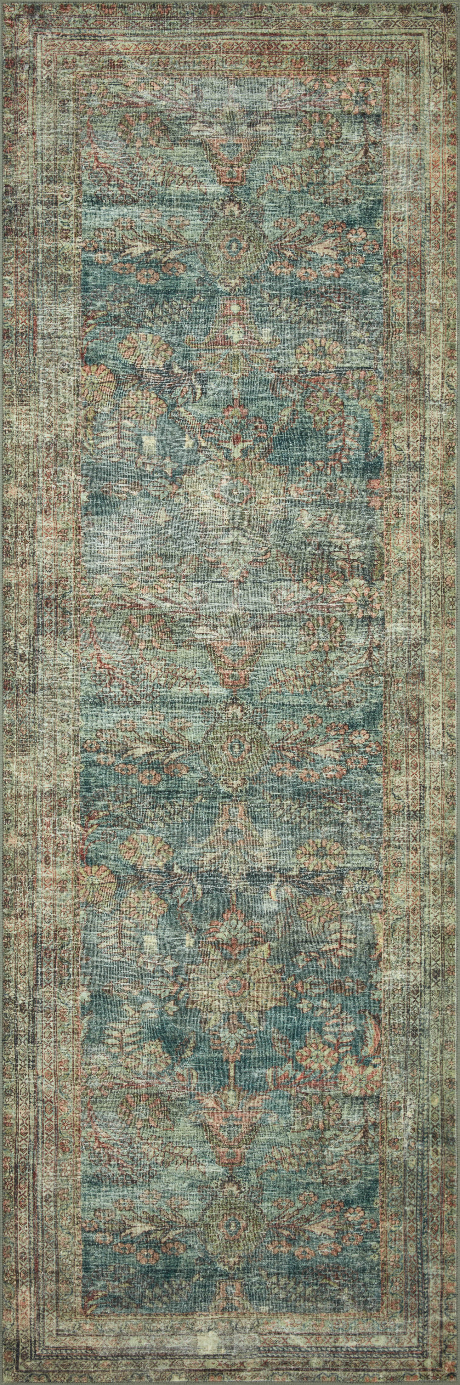 Magnolia Home by Joanna Gaines x Loloi Banks Ocean / Spice Rug 1 - RUGS - patterned Loloi