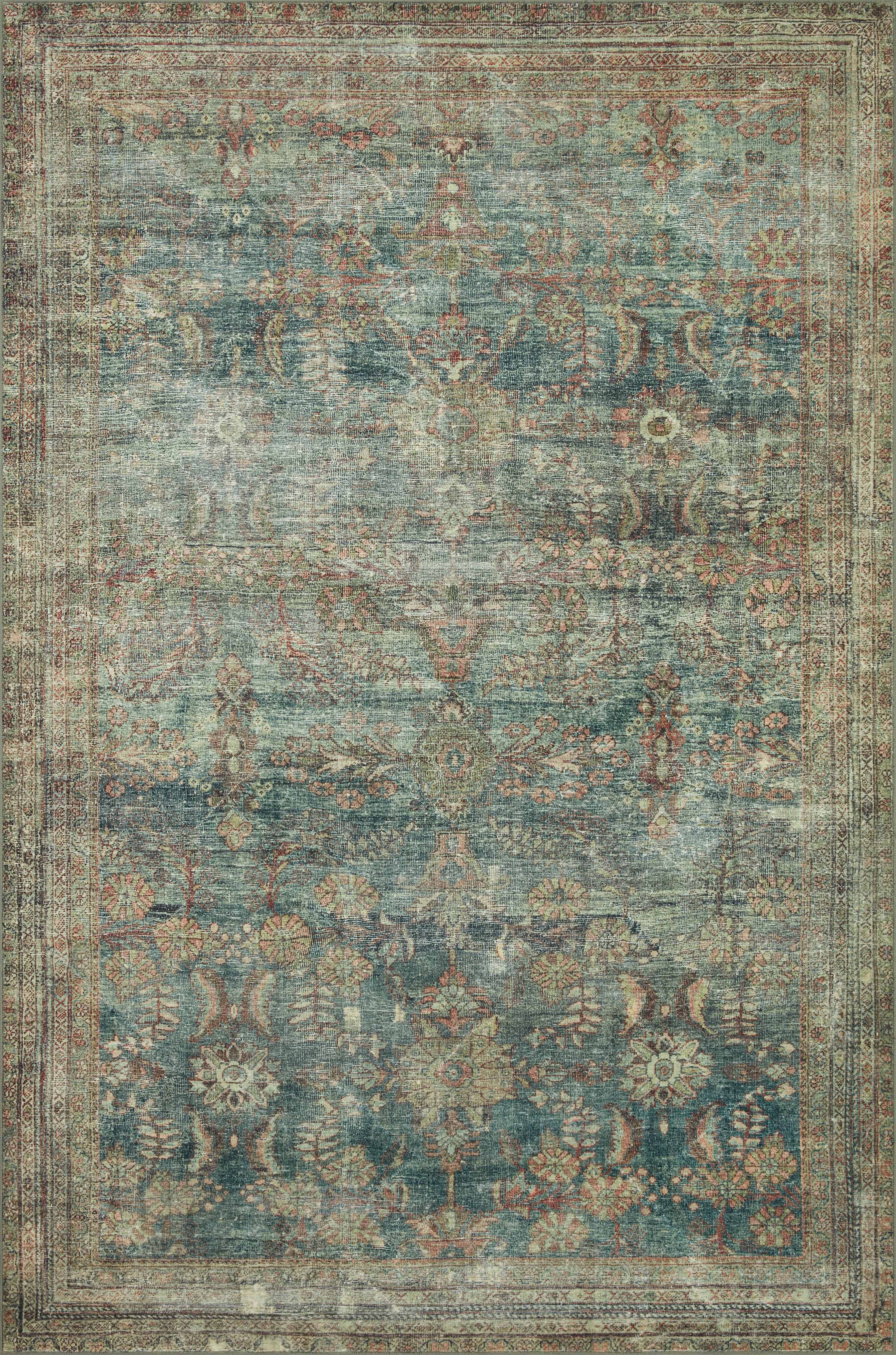Magnolia Home by Joanna Gaines x Loloi Banks Ocean / Spice Rug 1 - RUGS - patterned Loloi