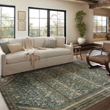 Magnolia Home by Joanna Gaines x Loloi Banks Denim / Clay Rug 1 - RUGS - patterned Loloi