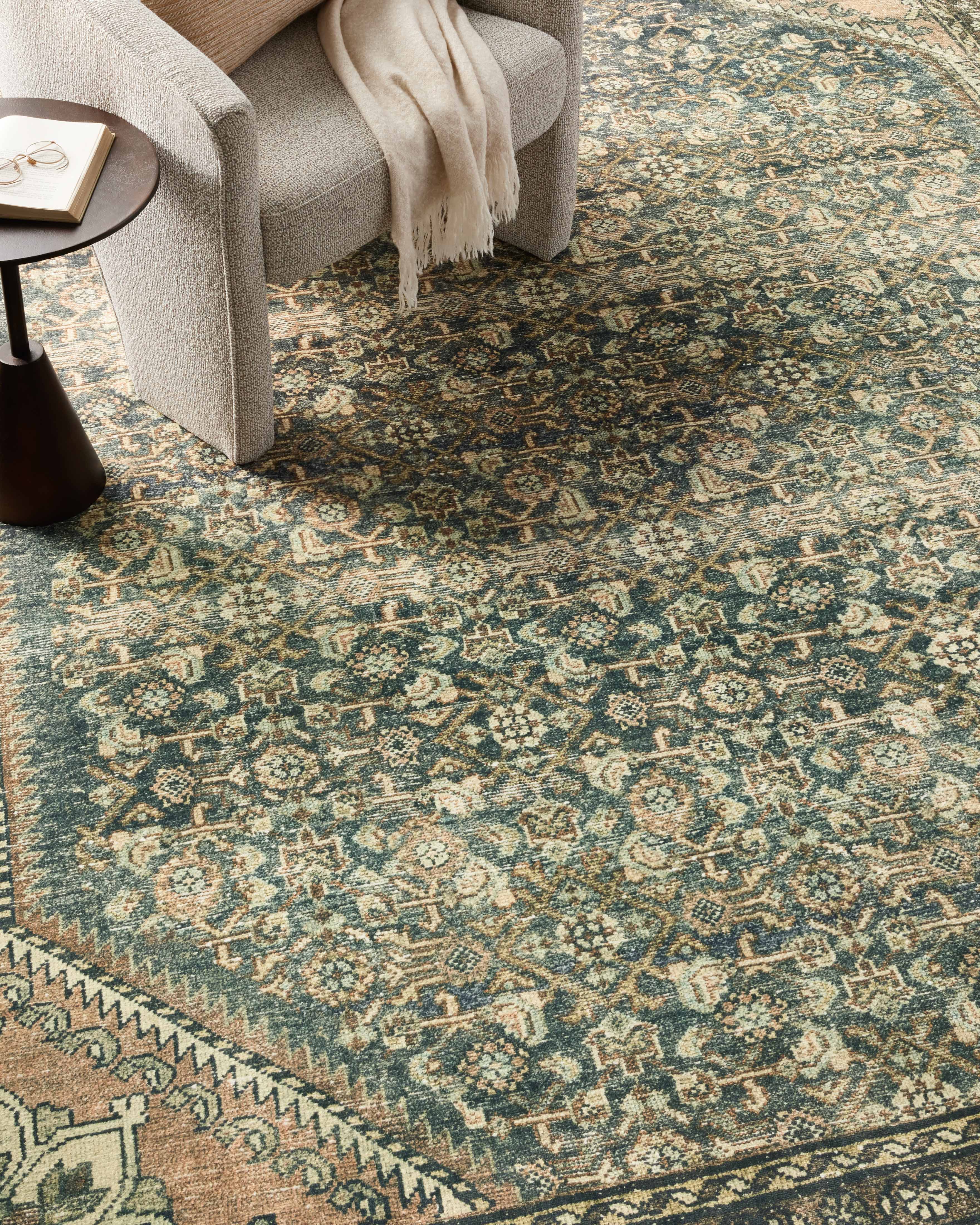 Magnolia Home by Joanna Gaines x Loloi Banks Denim / Clay Rug 1 - RUGS - patterned Loloi