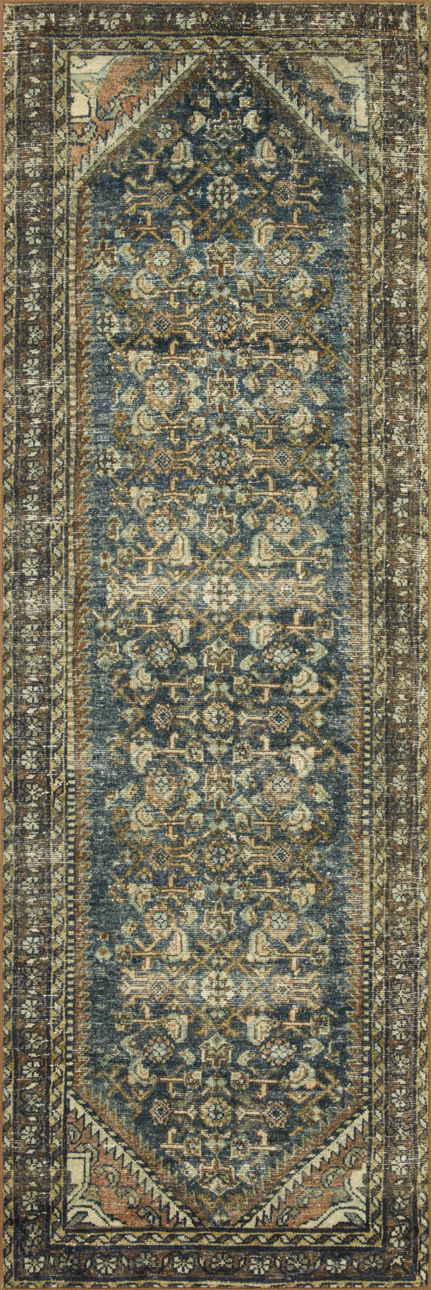 Magnolia Home by Joanna Gaines x Loloi Banks Denim / Clay Rug 1 - RUGS - patterned Loloi