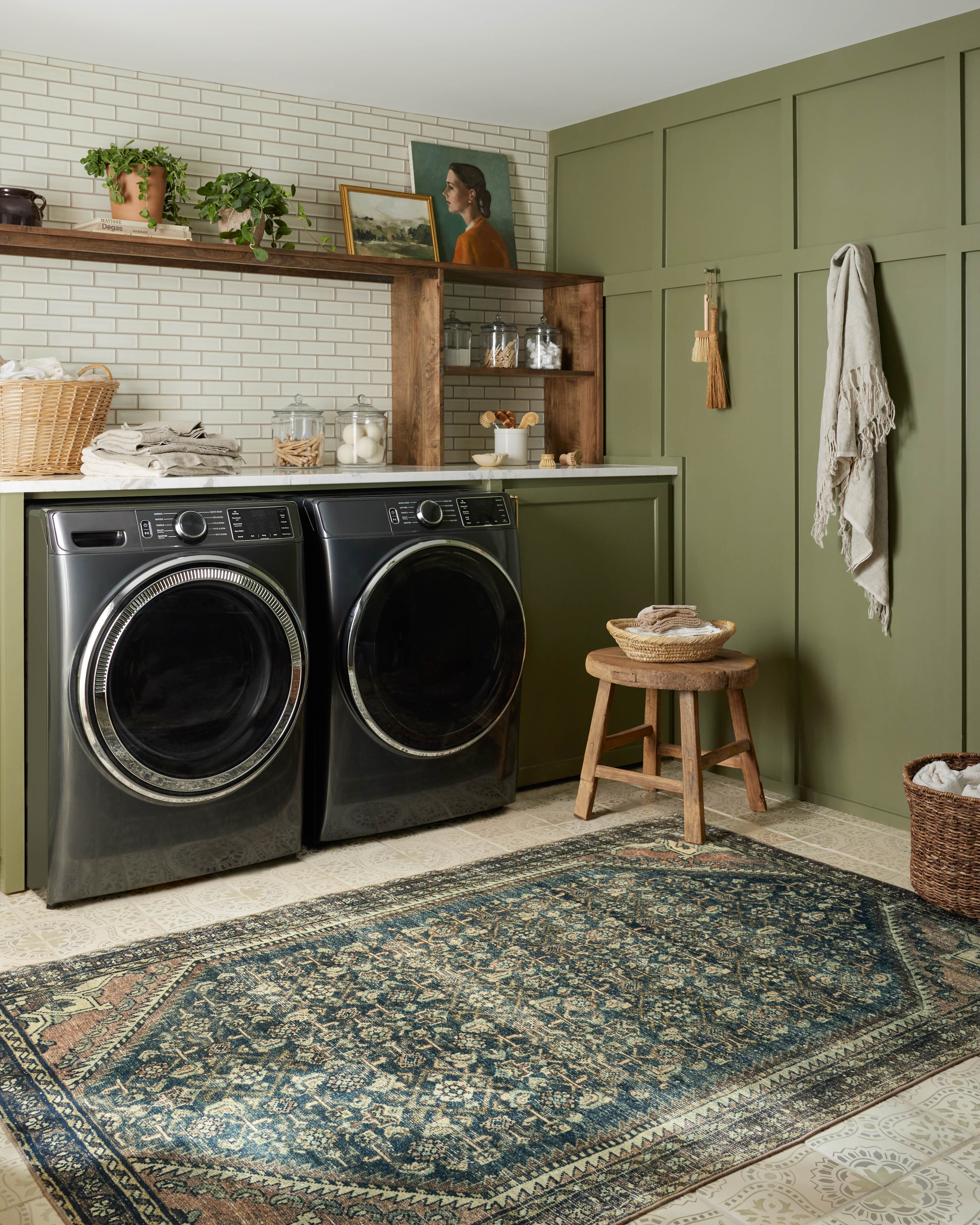 Magnolia Home by Joanna Gaines x Loloi Banks Denim / Clay Rug 1 - RUGS - patterned Loloi
