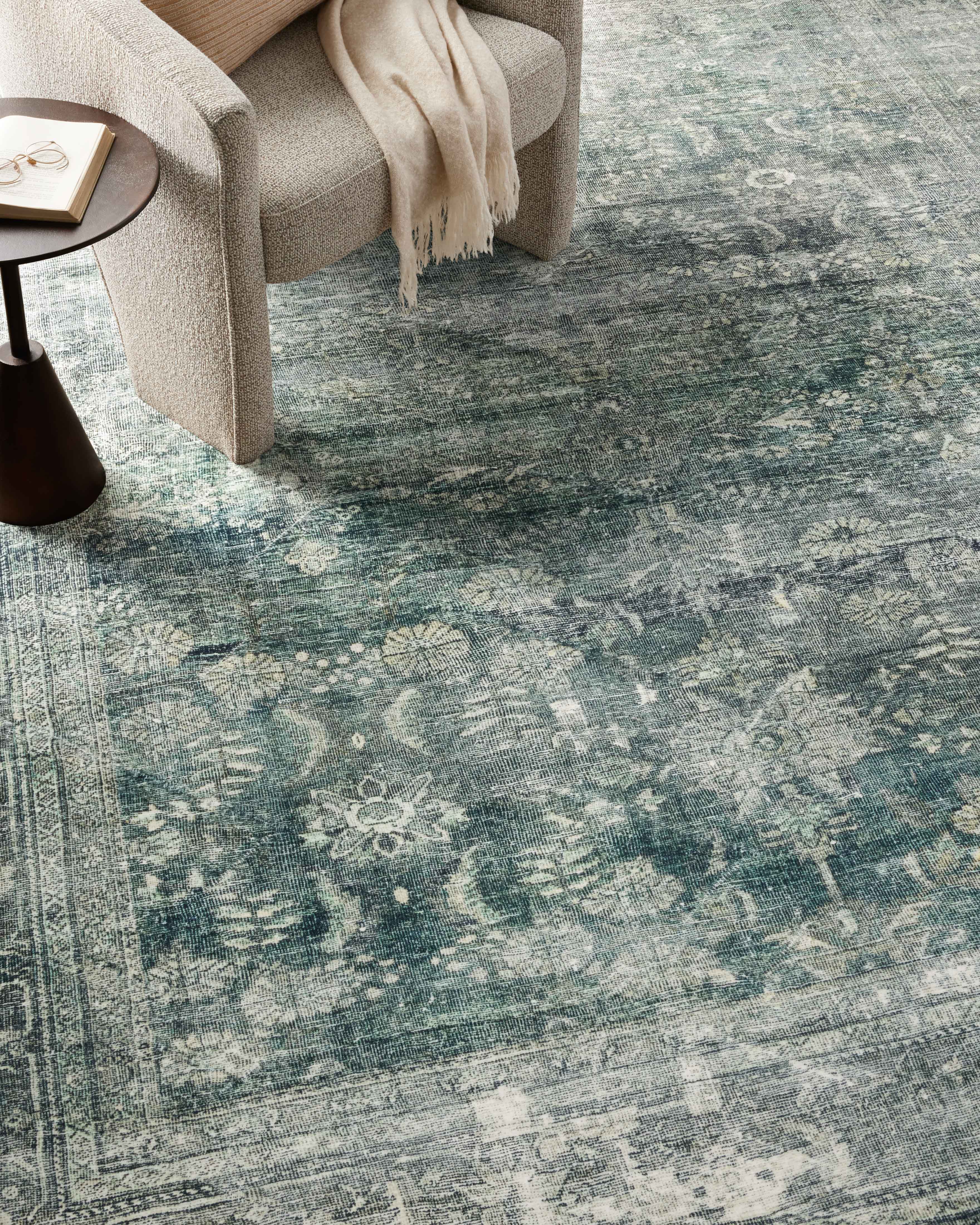 Magnolia Home by Joanna Gaines x Loloi Banks Blue / Lagoon Rug 1 - RUGS - patterned Loloi