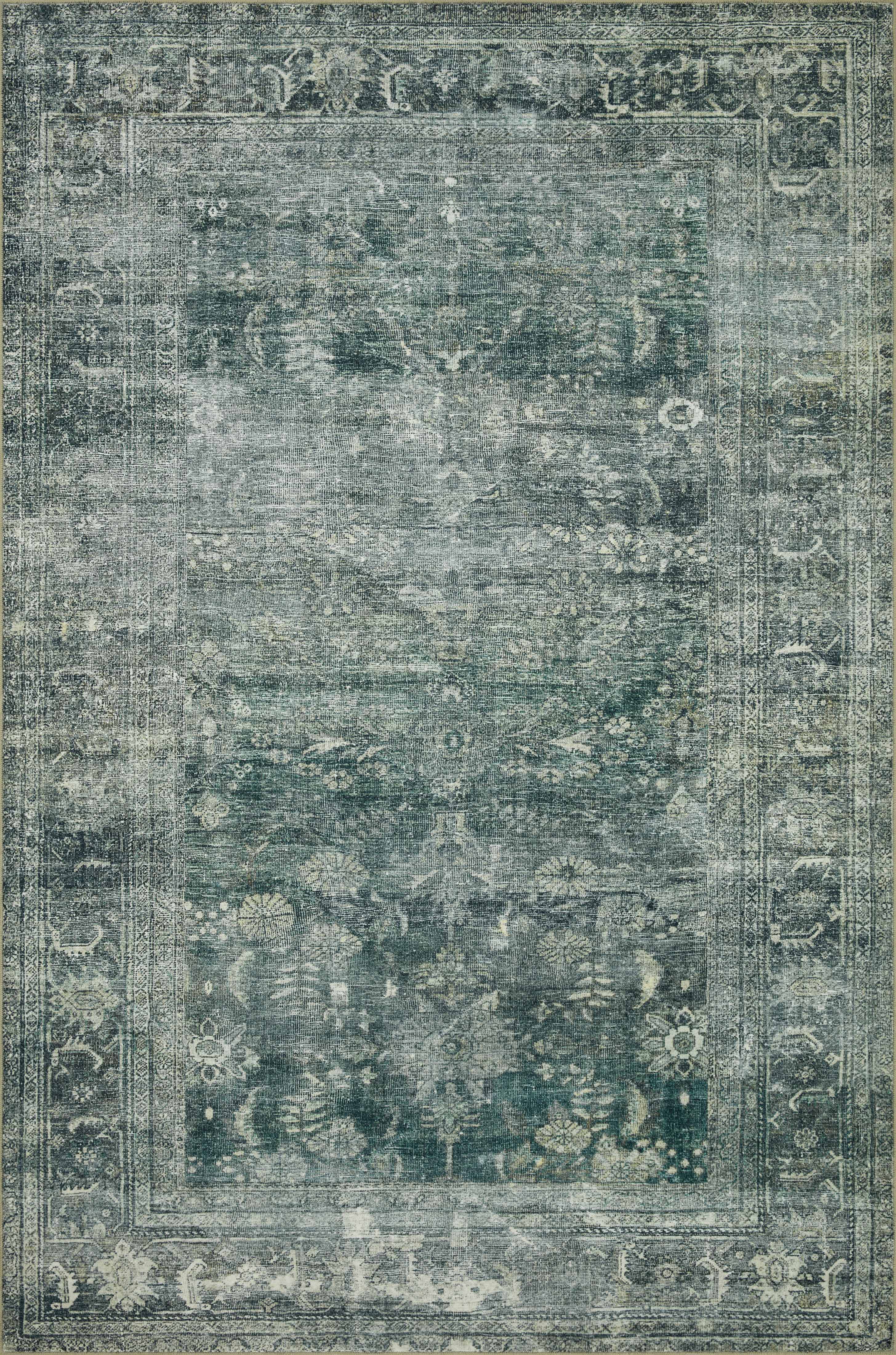 Magnolia Home by Joanna Gaines x Loloi Banks Blue / Lagoon Rug 1 - RUGS - patterned Loloi