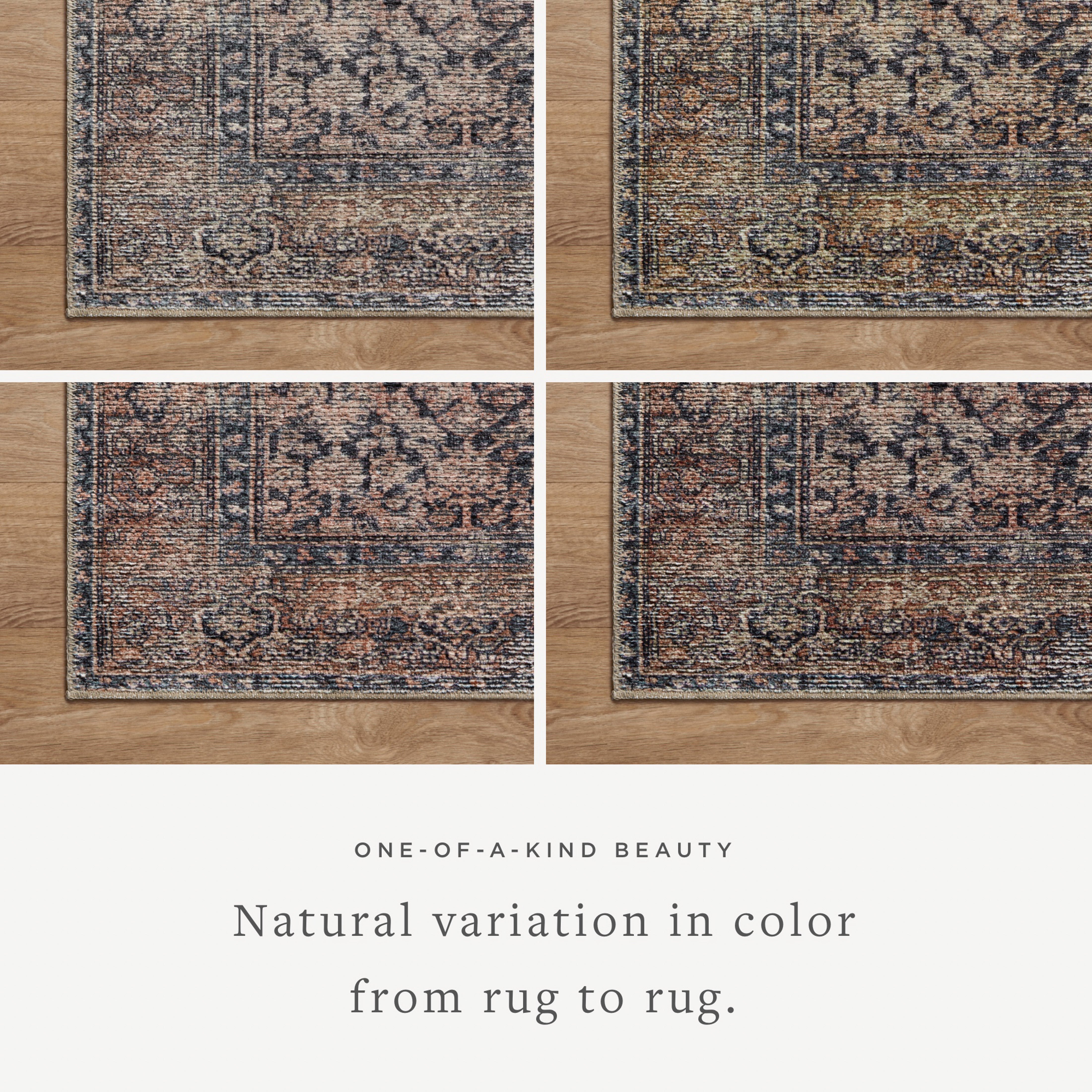 Amber Lewis x Loloi Billie Ink / Salmon Rug 0-patterned rugs Loloi