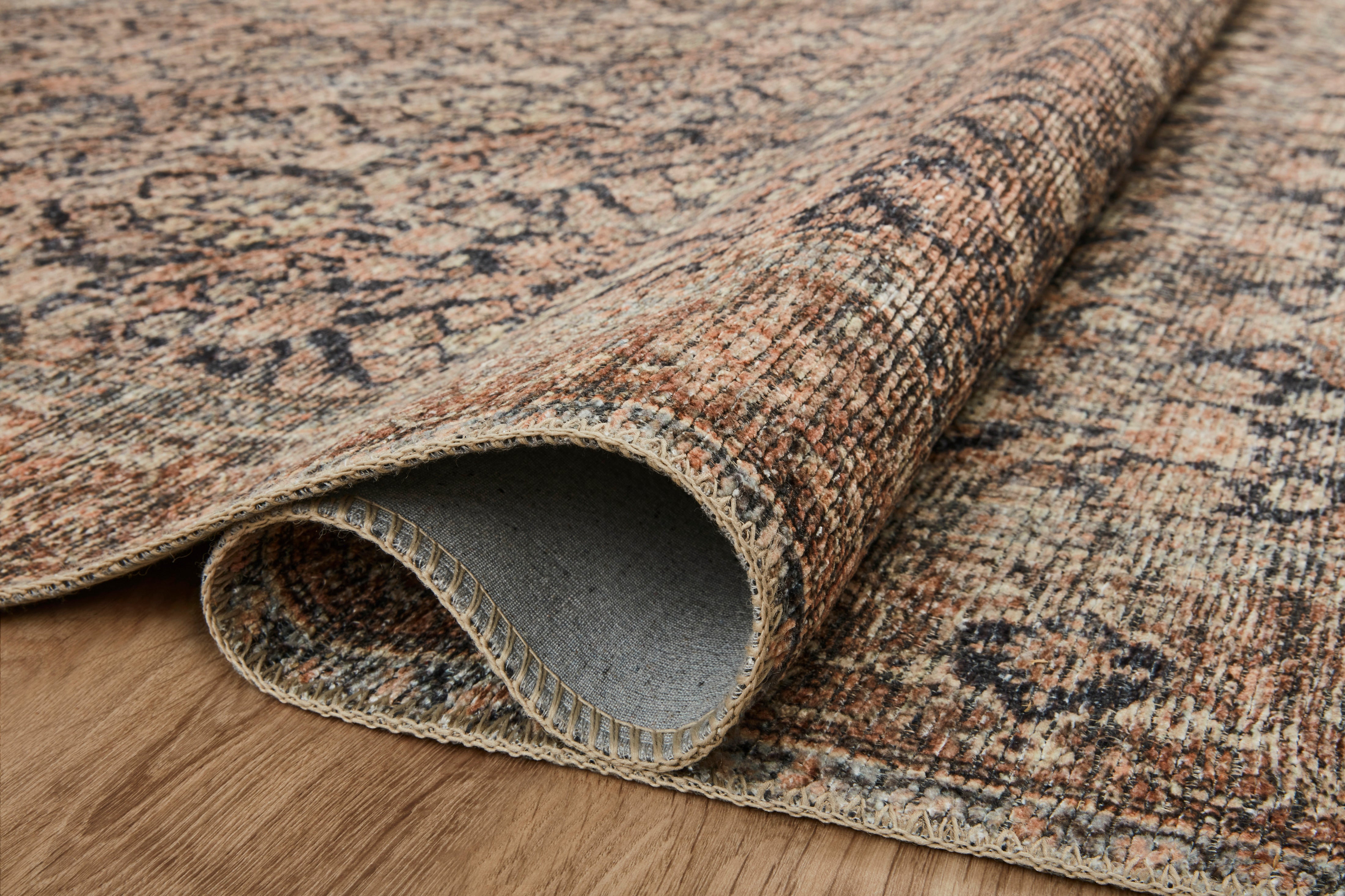 Amber Lewis x Loloi Billie Ink / Salmon Rug 0-patterned rugs Loloi