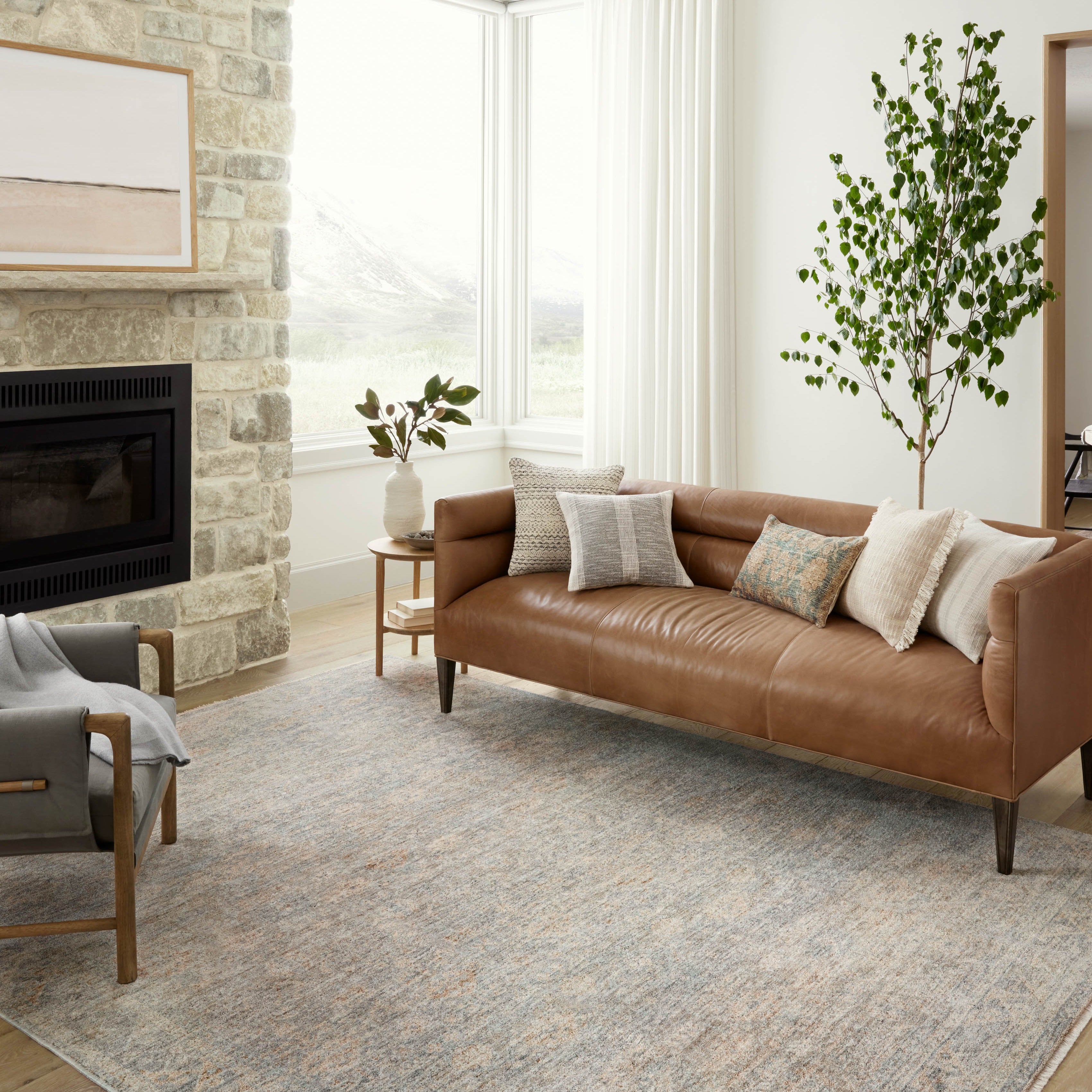 Angela Rose x Loloi Blake Sky/ Beige Rug 0-RUGS Loloi