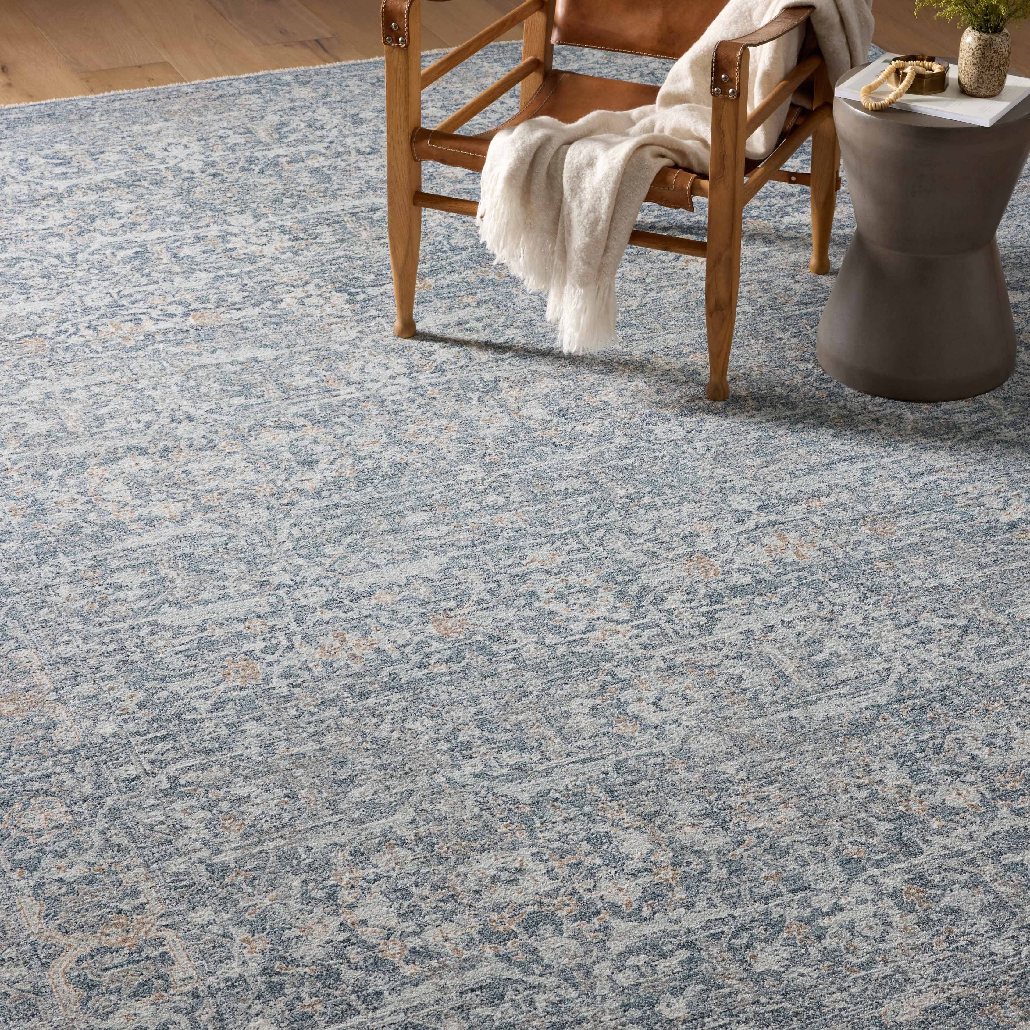 Angela Rose x Loloi Blake Denim/ Taupe Rug 0-RUGS Loloi
