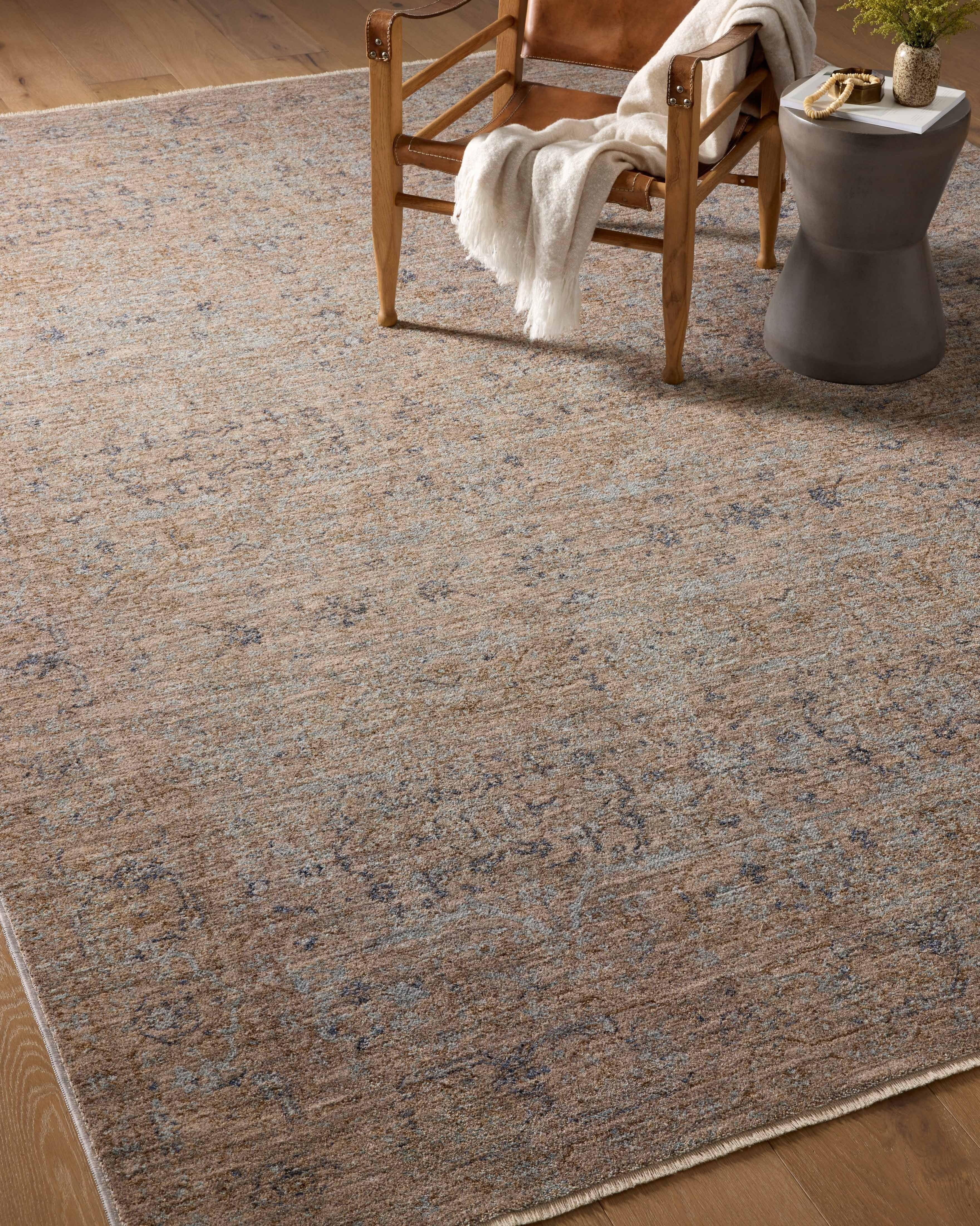Angela Rose x Loloi Blake Taupe/ Blue Rug 0-RUGS Loloi