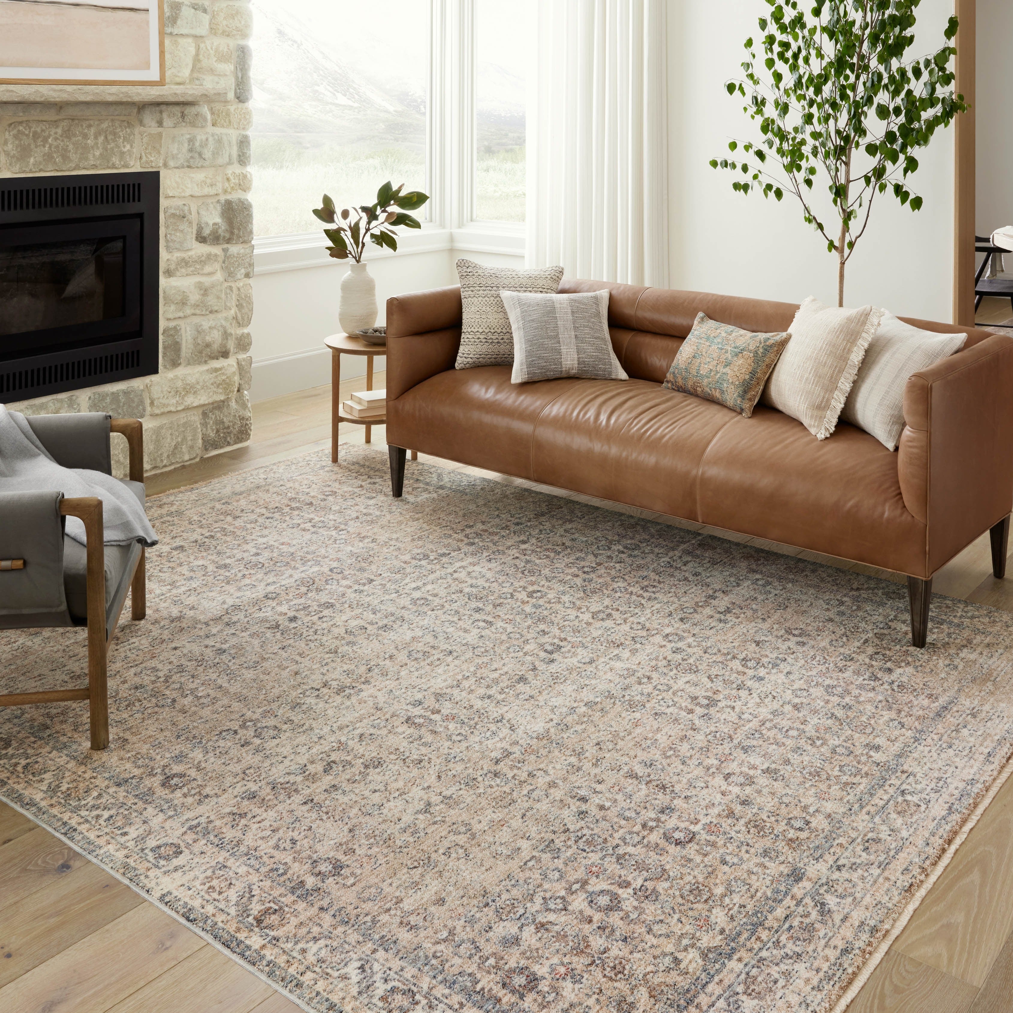 Angela Rose x Loloi Blake Beige/ Denim Rug - Rug & Weave