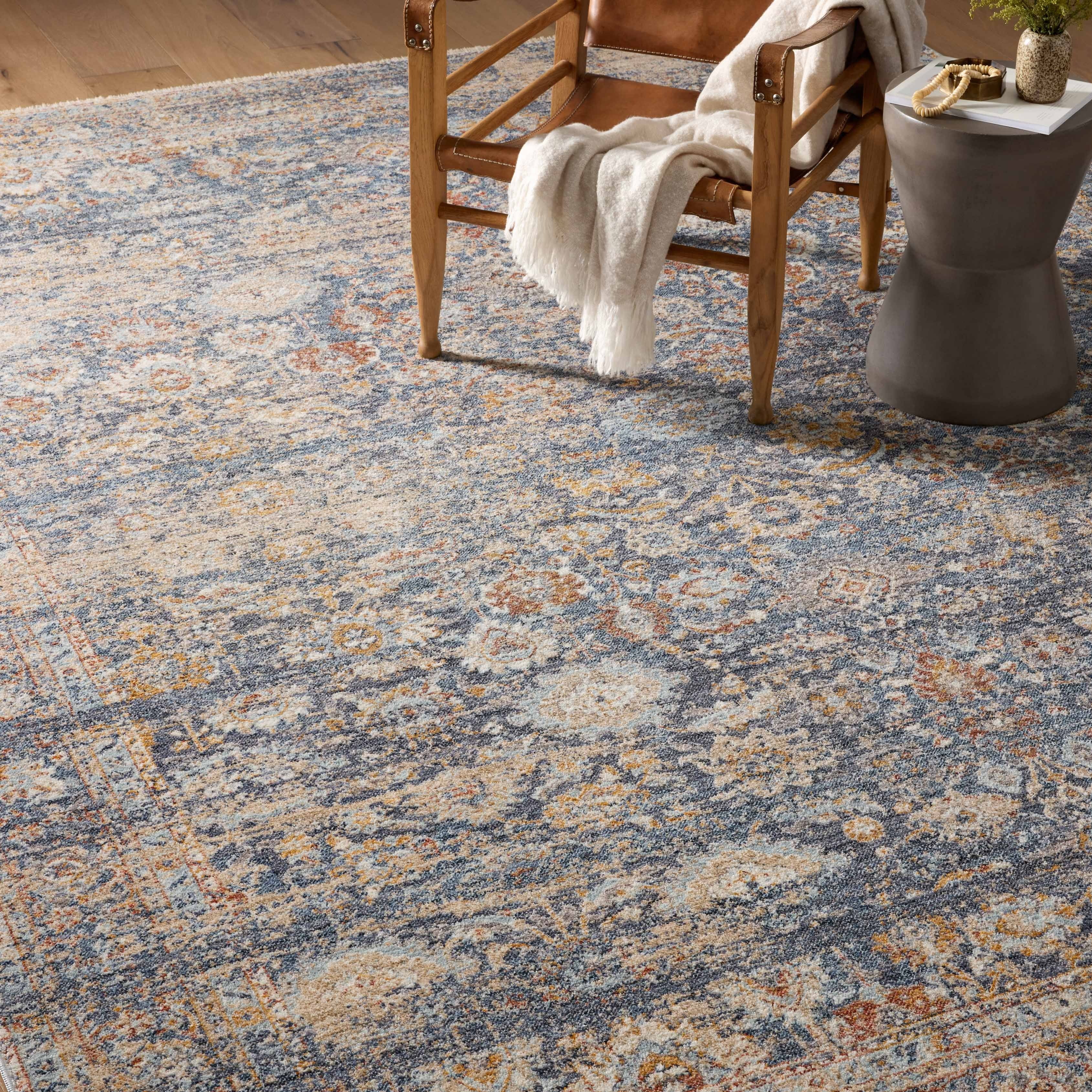 Angela Rose x Loloi Blake Navy/ Multi Rug 0-RUGS Loloi