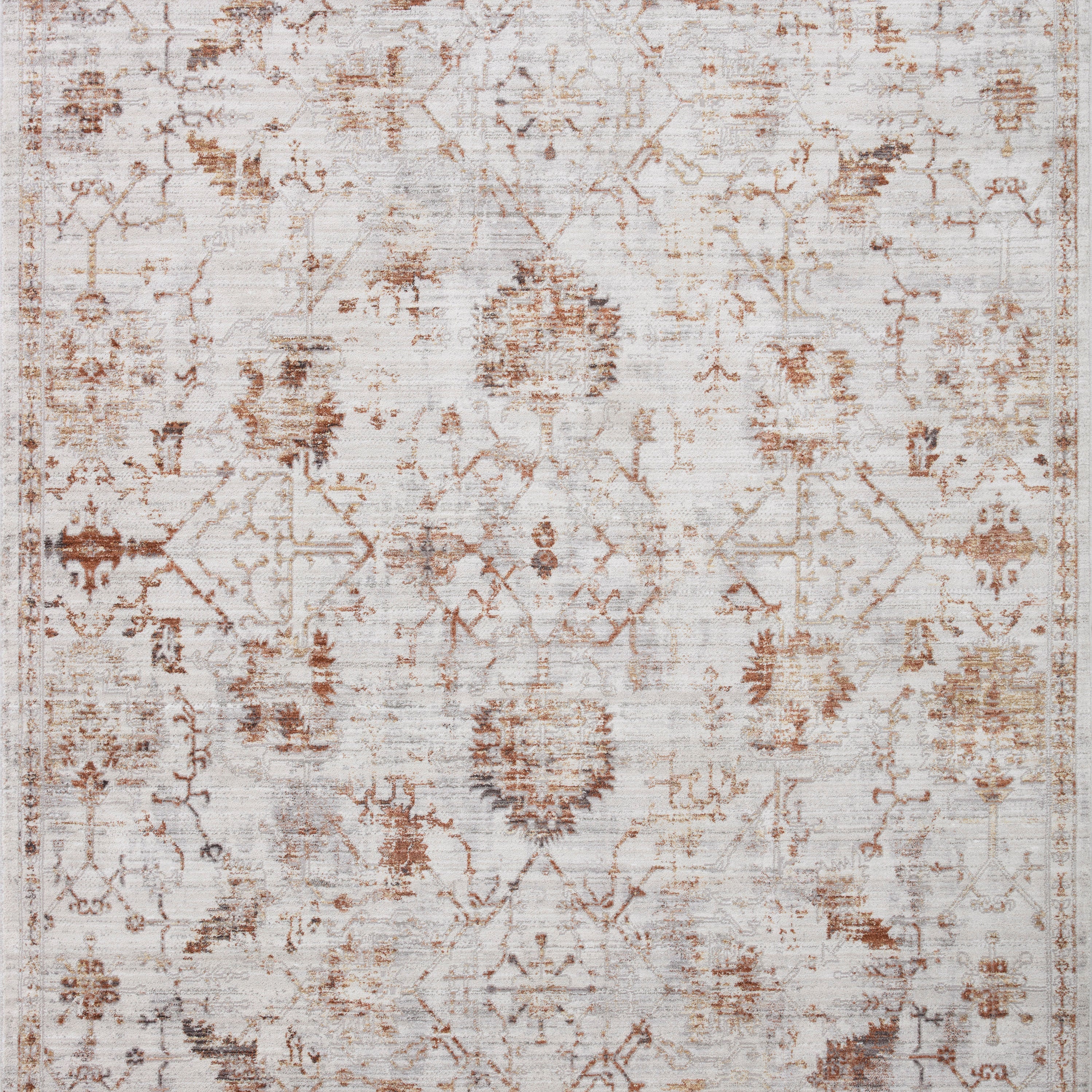 Loloi Bonney Silver / Sunset Rug patterned rugs Loloi