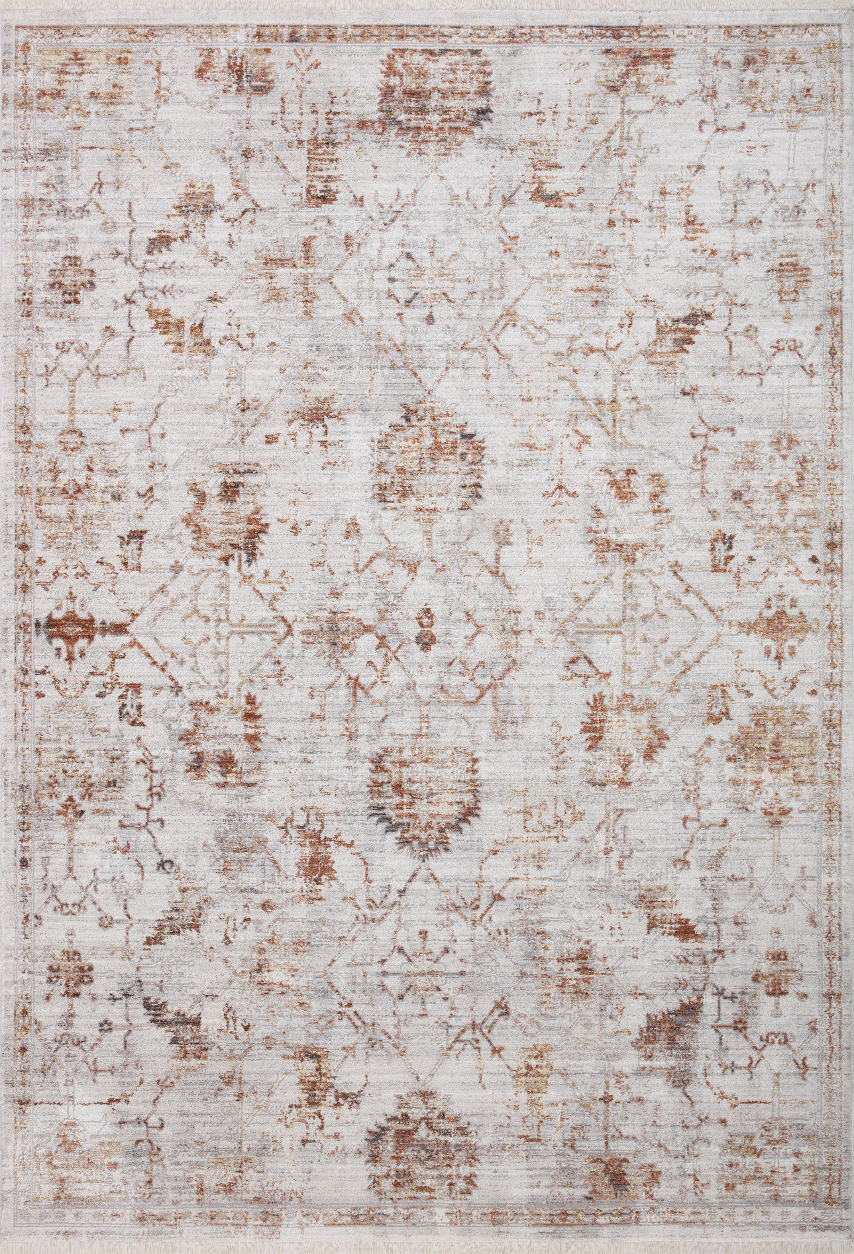 Loloi Bonney Silver / Sunset Rug patterned rugs Loloi
