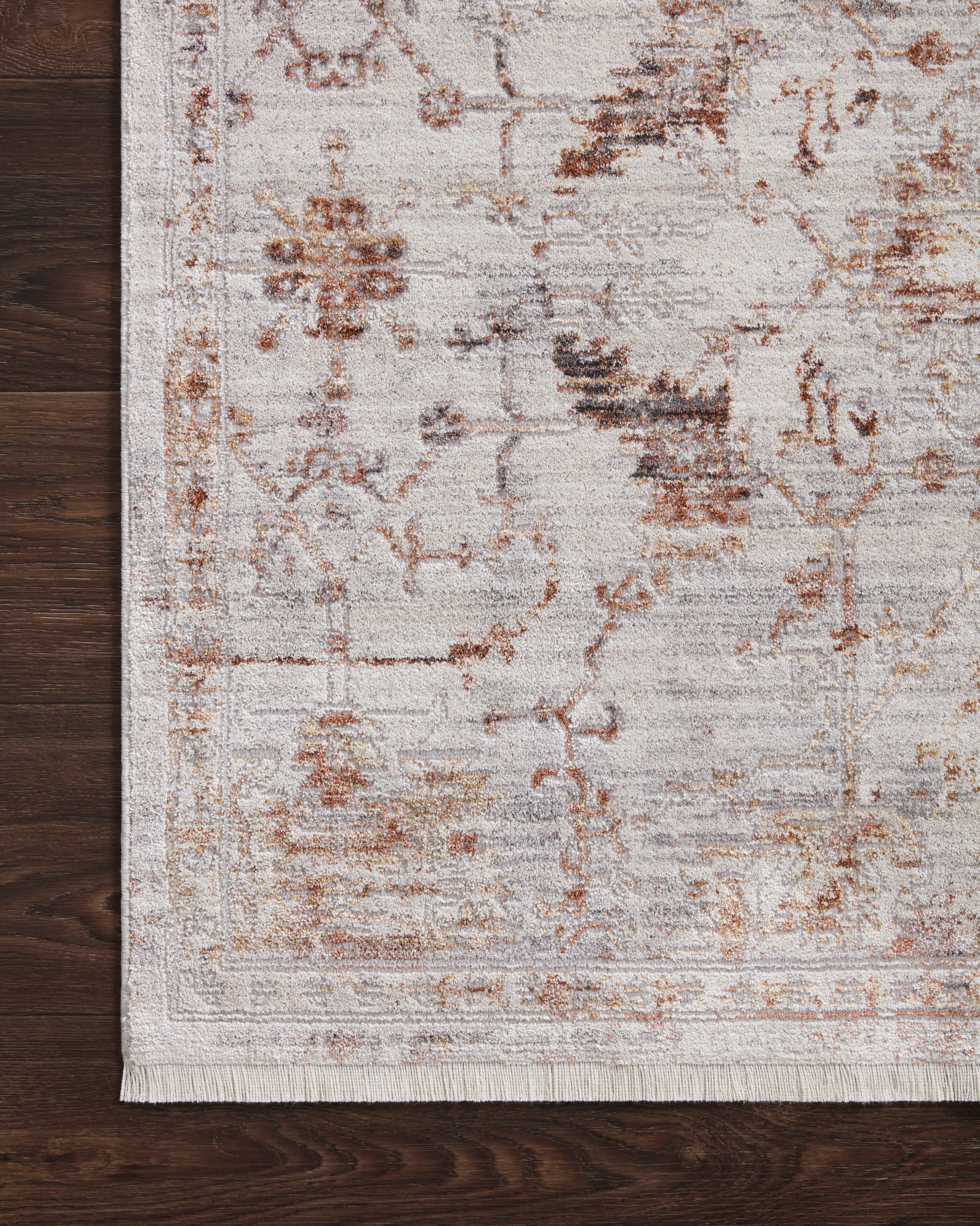 Loloi Bonney Silver / Sunset Rug patterned rugs Loloi