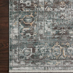 Loloi Bonney Slate / Teal Rug patterned rugs Loloi