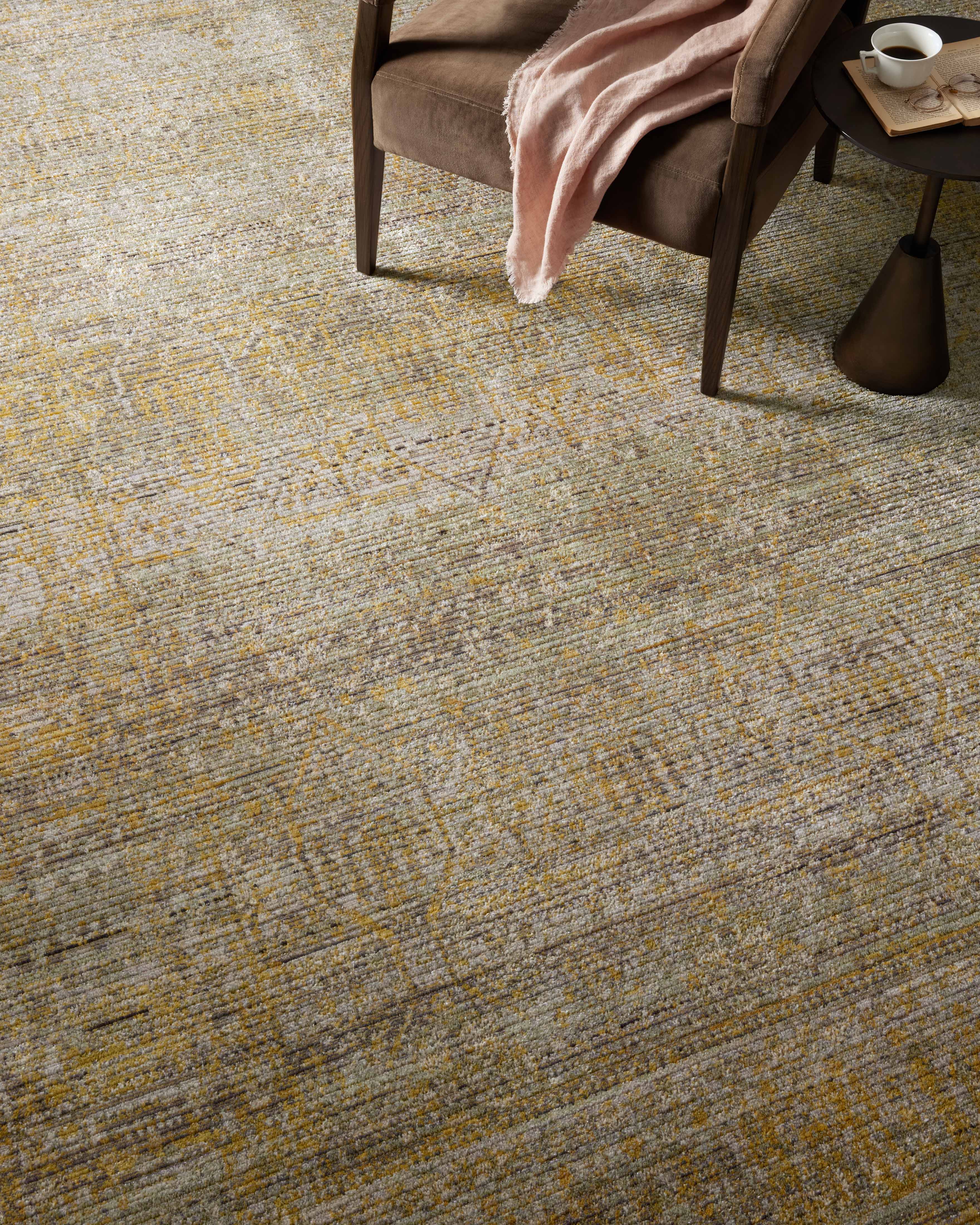 Jean Stoffer x Loloi Bradbury Dove / Gold Rug 0-patterned rugs Loloi
