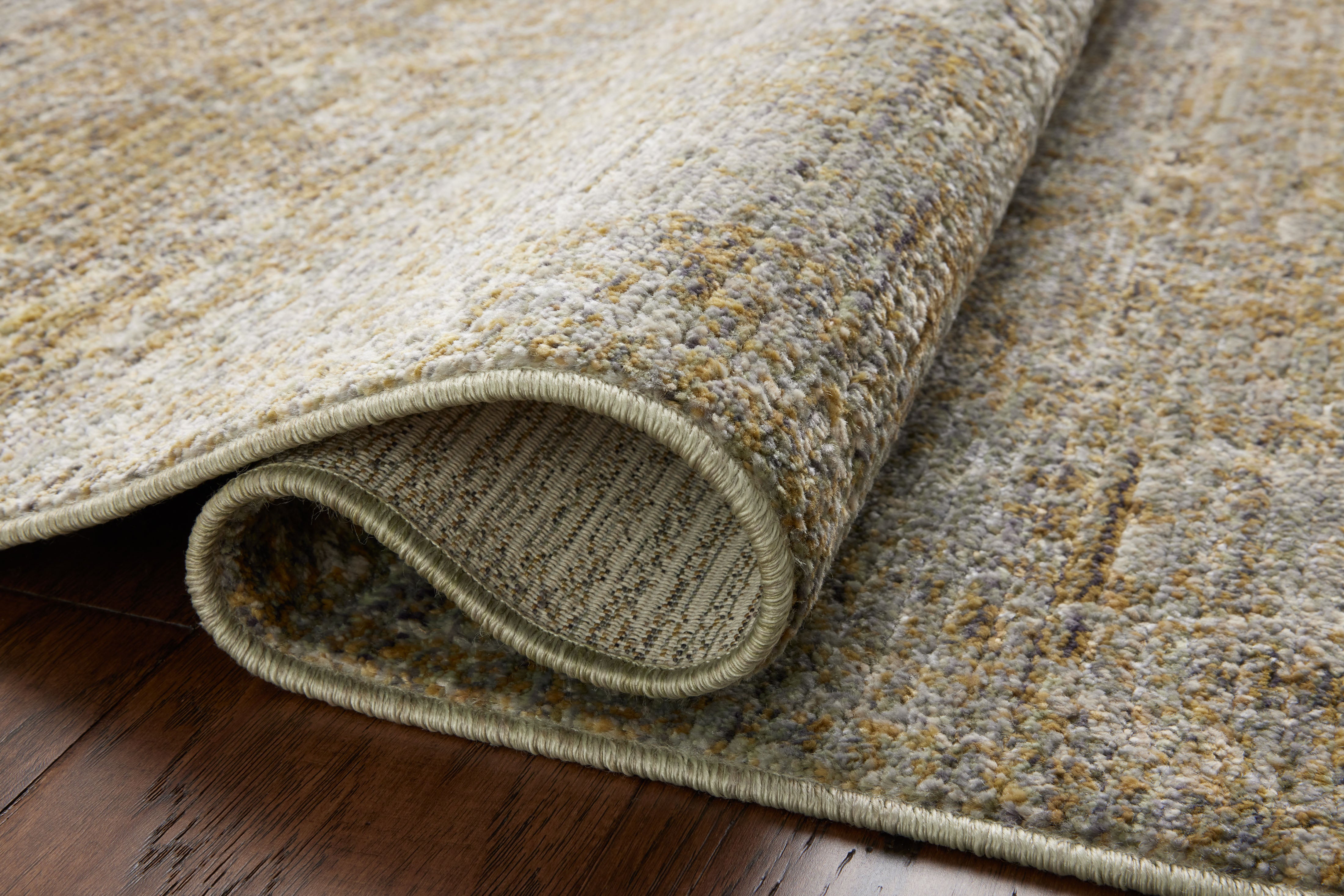 Jean Stoffer x Loloi Bradbury Dove / Gold Rug 0-patterned rugs Loloi