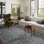 Jean Stoffer x Loloi Bradbury Ocean / Gold Rug 0-patterned rugs Loloi