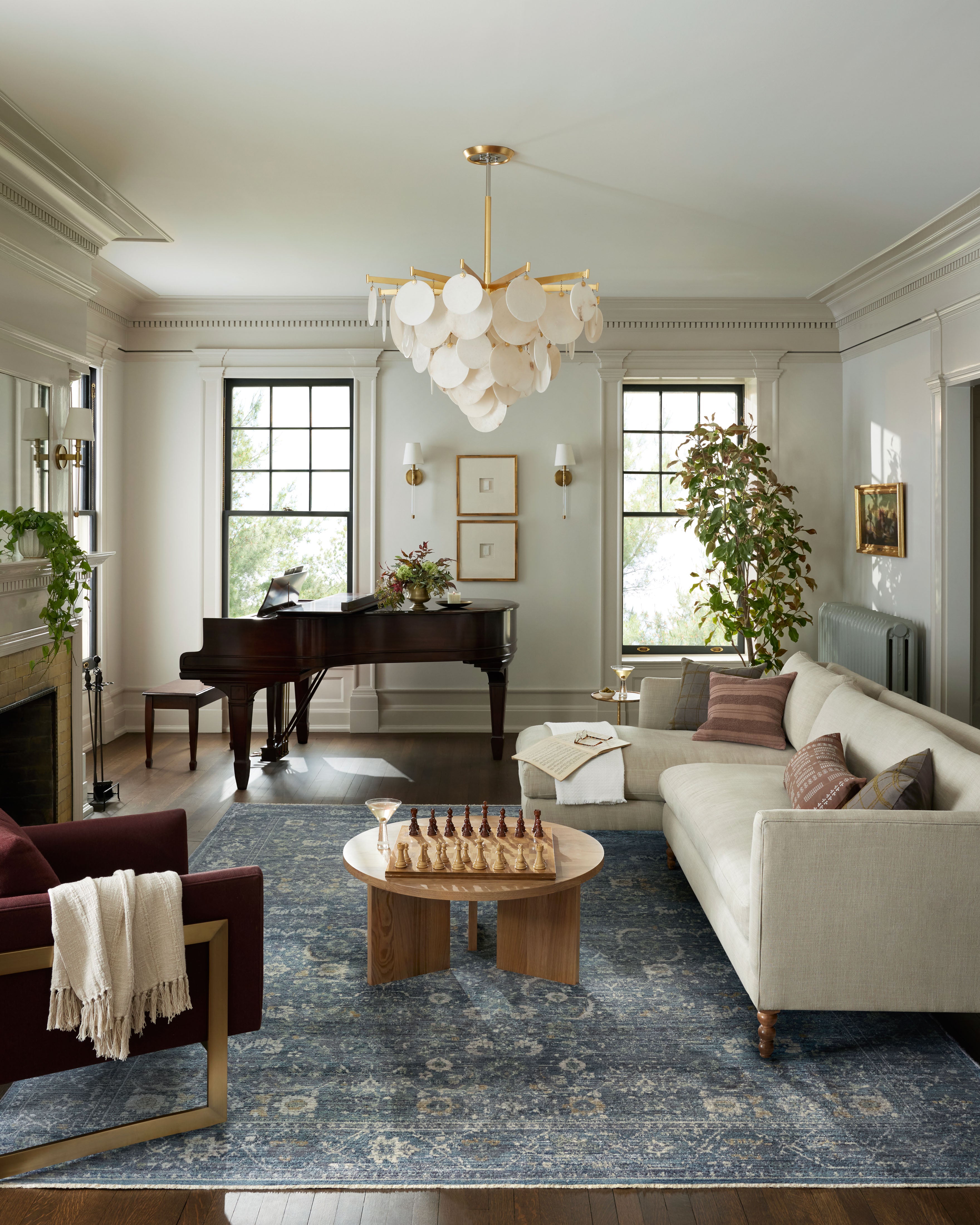 Jean Stoffer x Loloi Bradbury Ocean / Gold Rug 0-patterned rugs Loloi