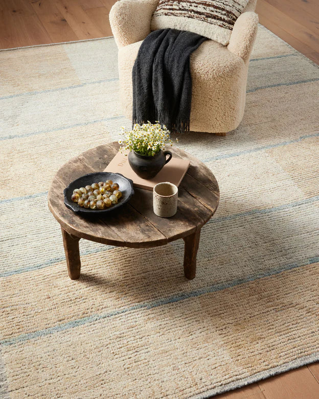 Amber Lewis x Loloi Briyana Sky / Wheat 1-natural fibre rugs Loloi