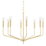 Bailey Chandelier LIGHTING - chandelier Hudson Valley Lighting 30"W x 24.75"H Aged Brass