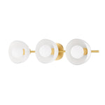 Belle Semi-Flush LIGHTING - flush mount Hudson Valley Lighting Aged Brass