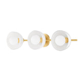 Belle Semi-Flush LIGHTING - flush mount Hudson Valley Lighting Aged Brass