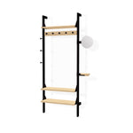 Gus* Modern Branch 1 - Entryway Unit 19 - FURNITURE - office storage Gus Black Uprights Black Brackets Blonde Shelves