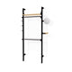 Black Uprights Black Brackets Blonde Shelves