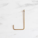 Handmade Brass Single Hook - Rug & Weave