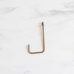 Handmade Brass Single Hook - Rug & Weave