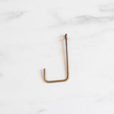 Handmade Brass Single Hook - Rug & Weave