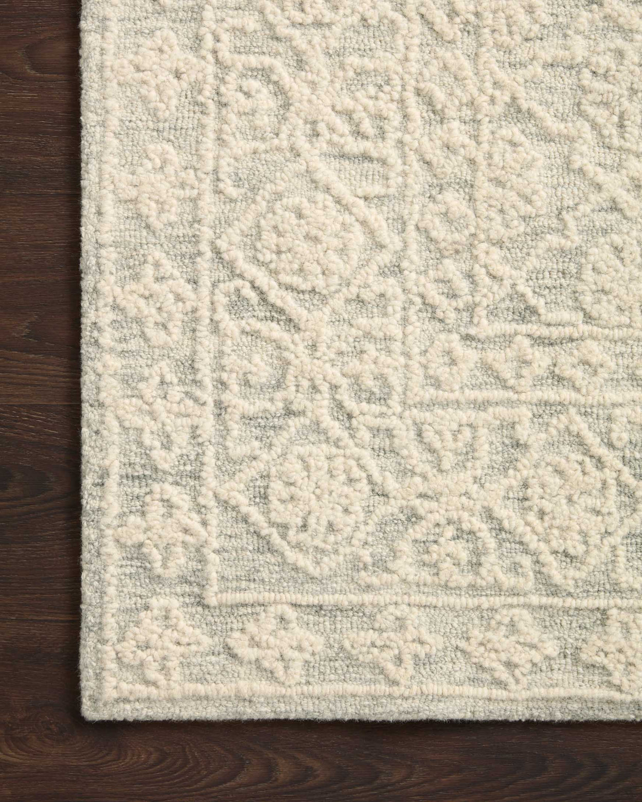 Loloi Cecelia Mist / Ivory Rug RUGS - wool Loloi