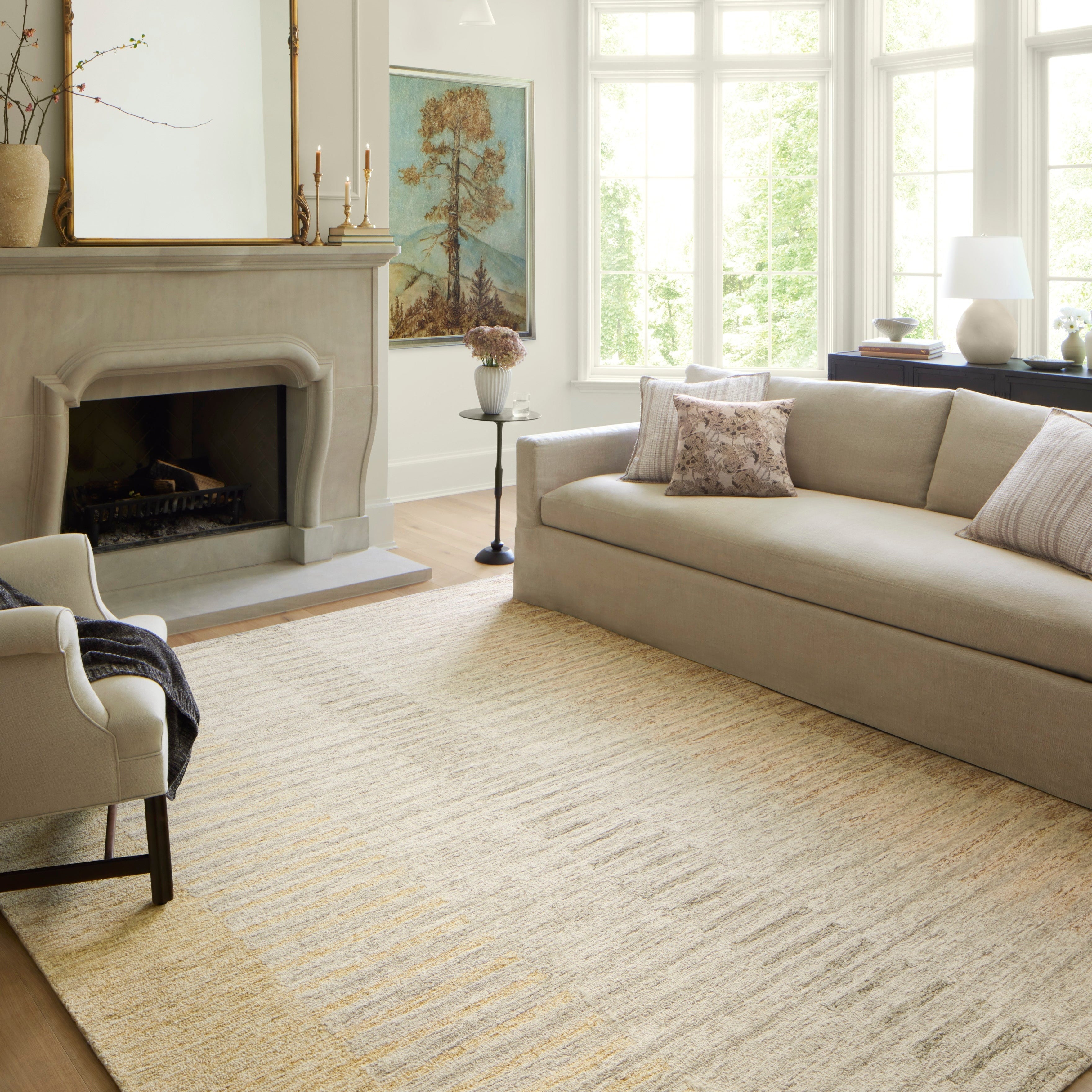Chris Loves Julia x Loloi Chris Dove / Santa Fe Rug 1-RUGS Loloi
