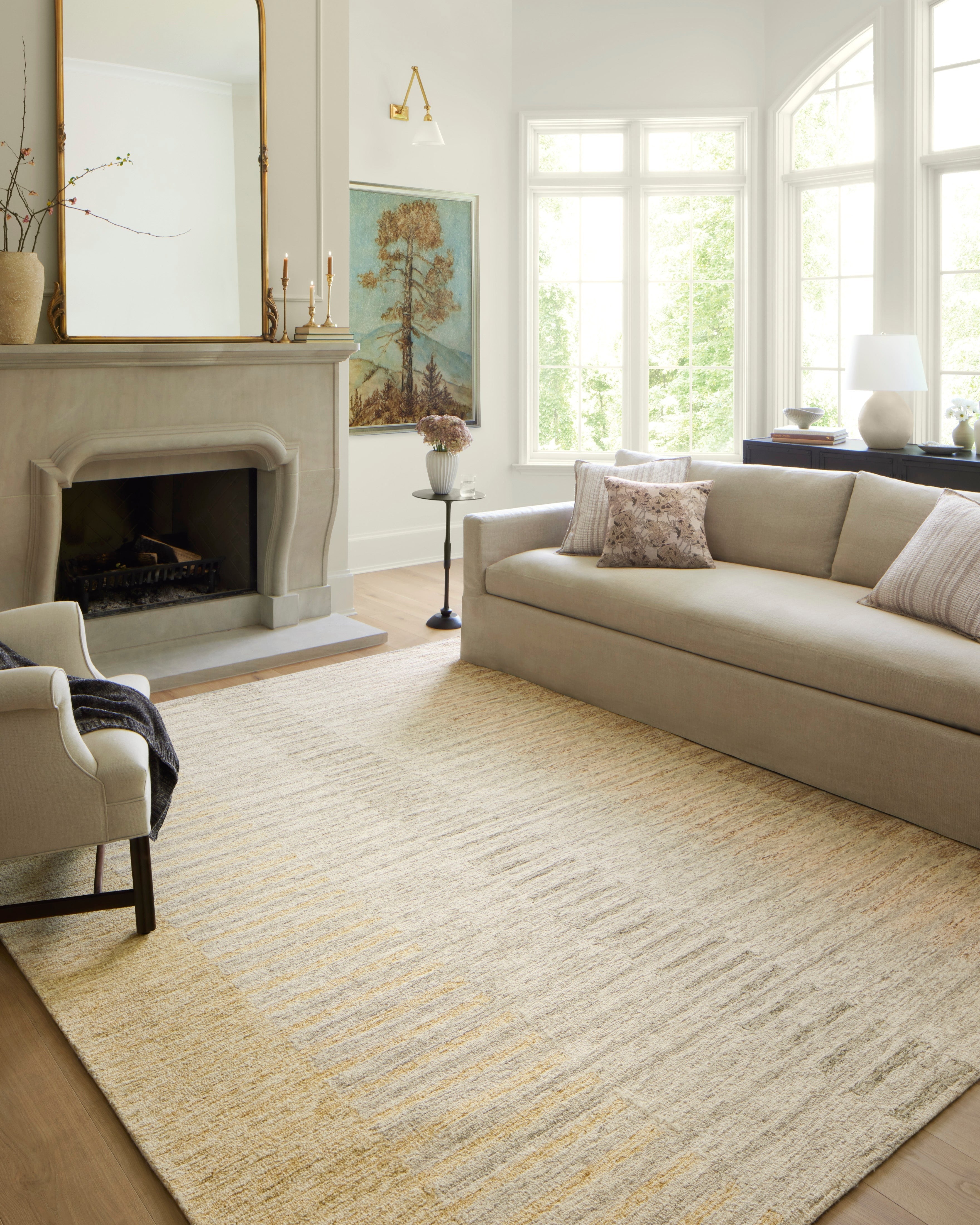 Chris Loves Julia x Loloi Chris Dove / Santa Fe Rug 1-RUGS Loloi
