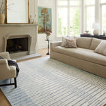 Chris Loves Julia x Loloi Chris Ivory / Denim Rug 1-RUGS Loloi