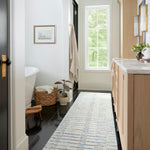 Chris Loves Julia x Loloi Chris Ivory / Denim Rug 1-RUGS Loloi