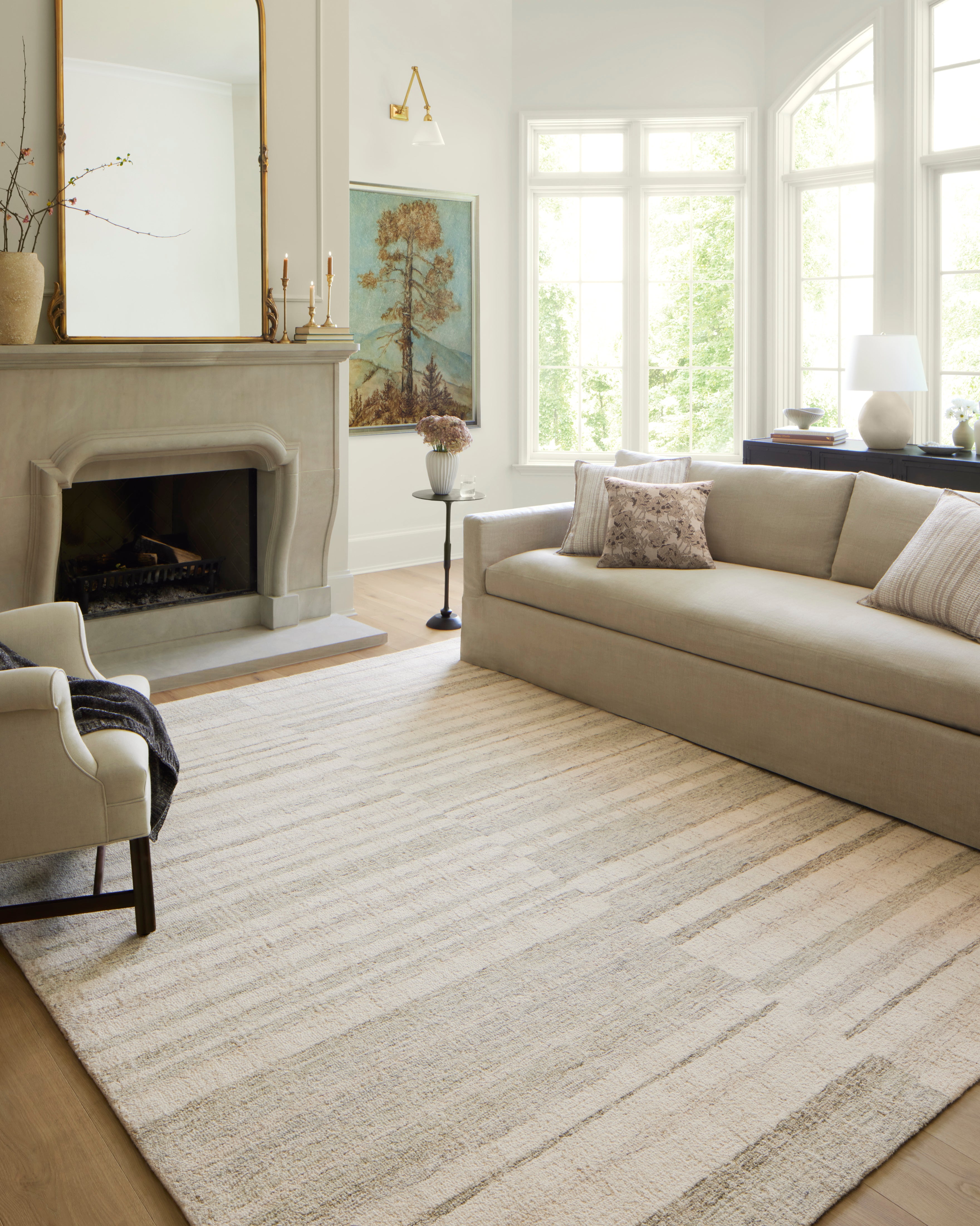 Chris Loves Julia x Loloi Chris Natural / Sage Rug 1-RUGS Loloi