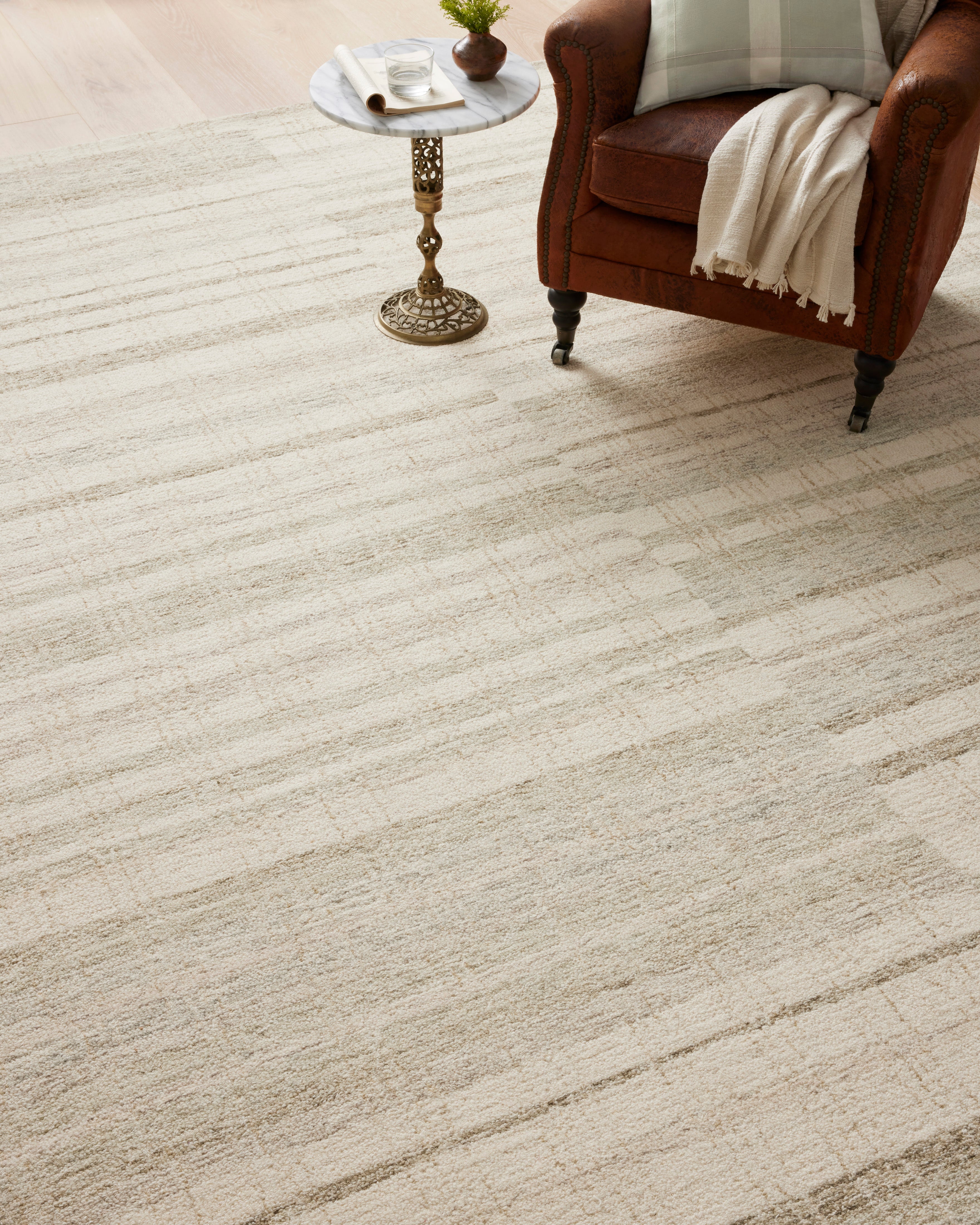 Chris Loves Julia x Loloi Chris Natural / Sage Rug 1-RUGS Loloi