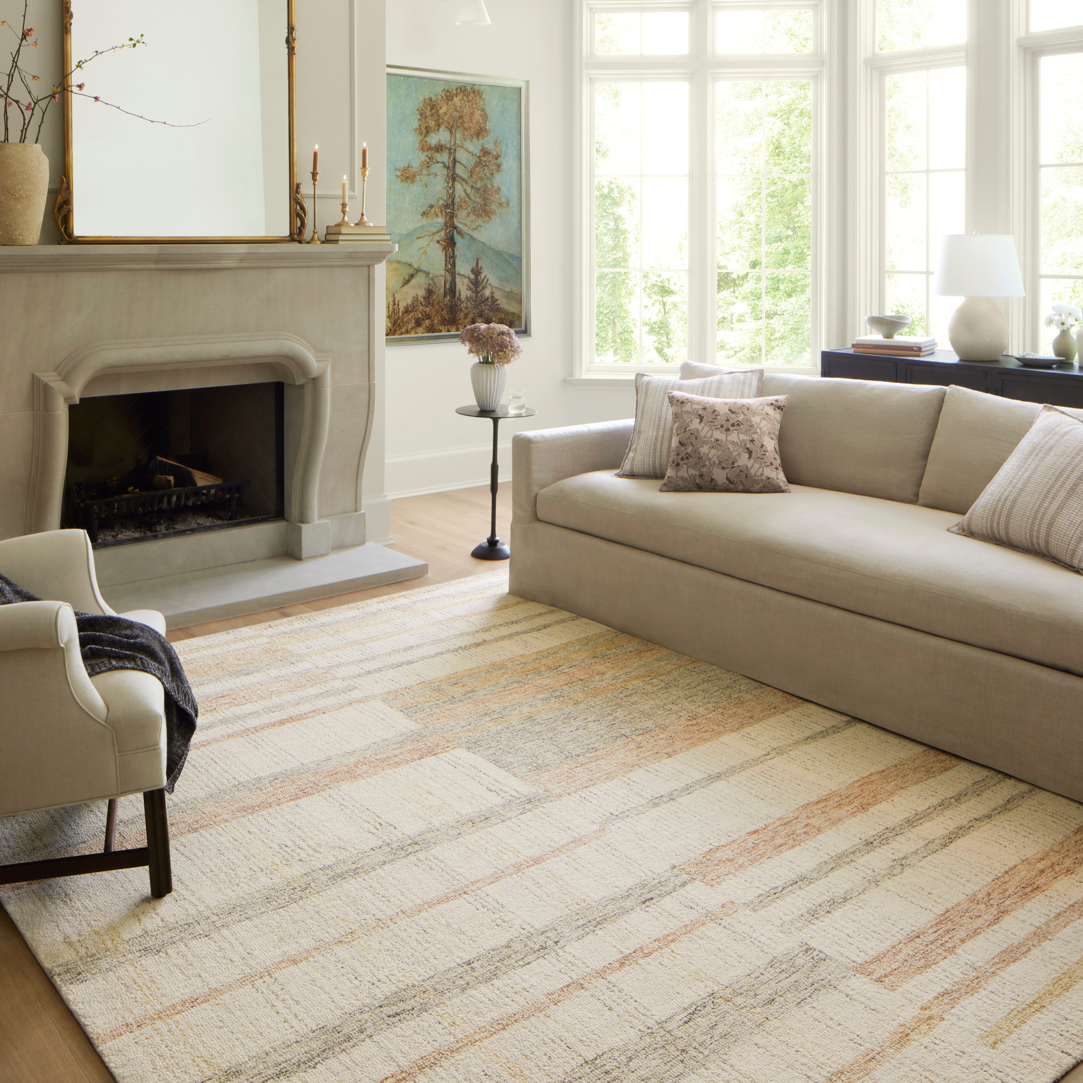 Chris Loves Julia x Loloi Chris Natural / Multi Rug 1-RUGS Loloi