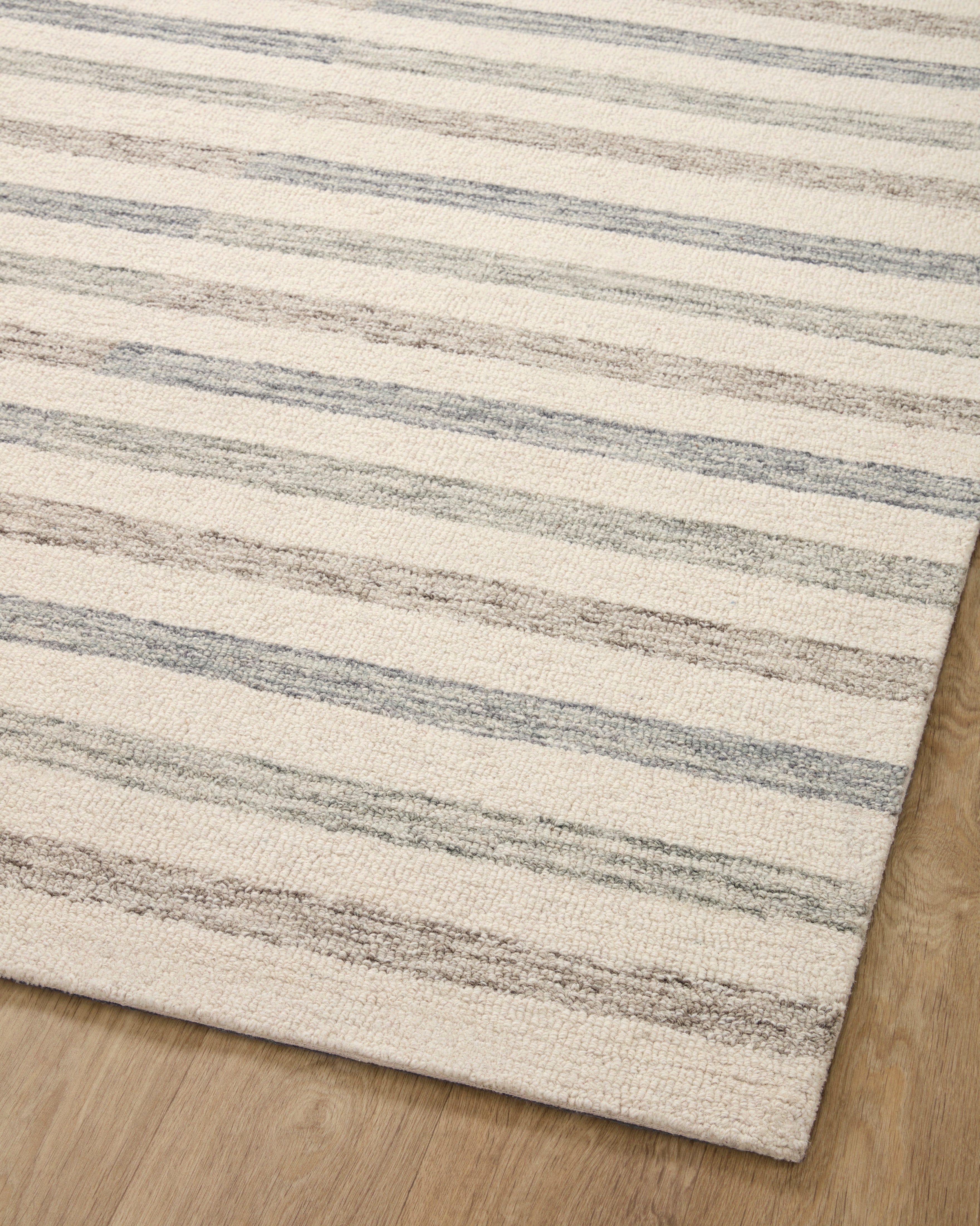 Chris Loves Julia x Loloi Chris Ivory / Slate Rug 1-RUGS Loloi